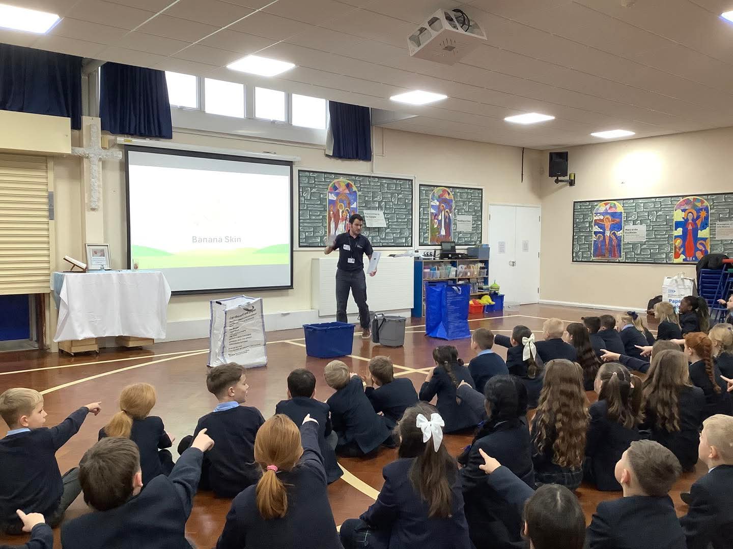 Image of Holy Rosary Pupils Lead Eco-Friendly Christmas Jumper Swap