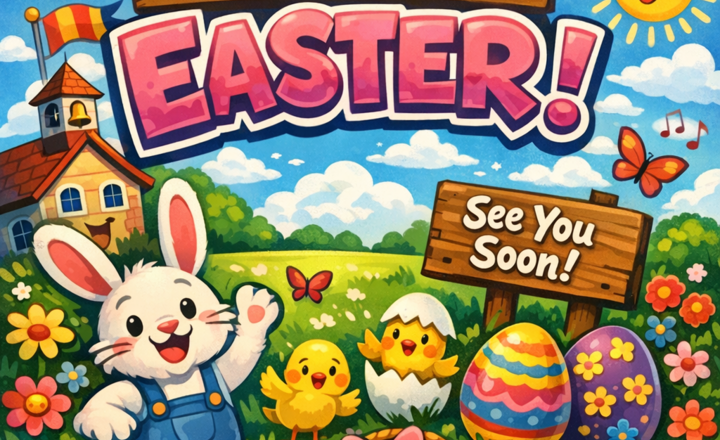 Image of School closes at 1pm today for Easter break