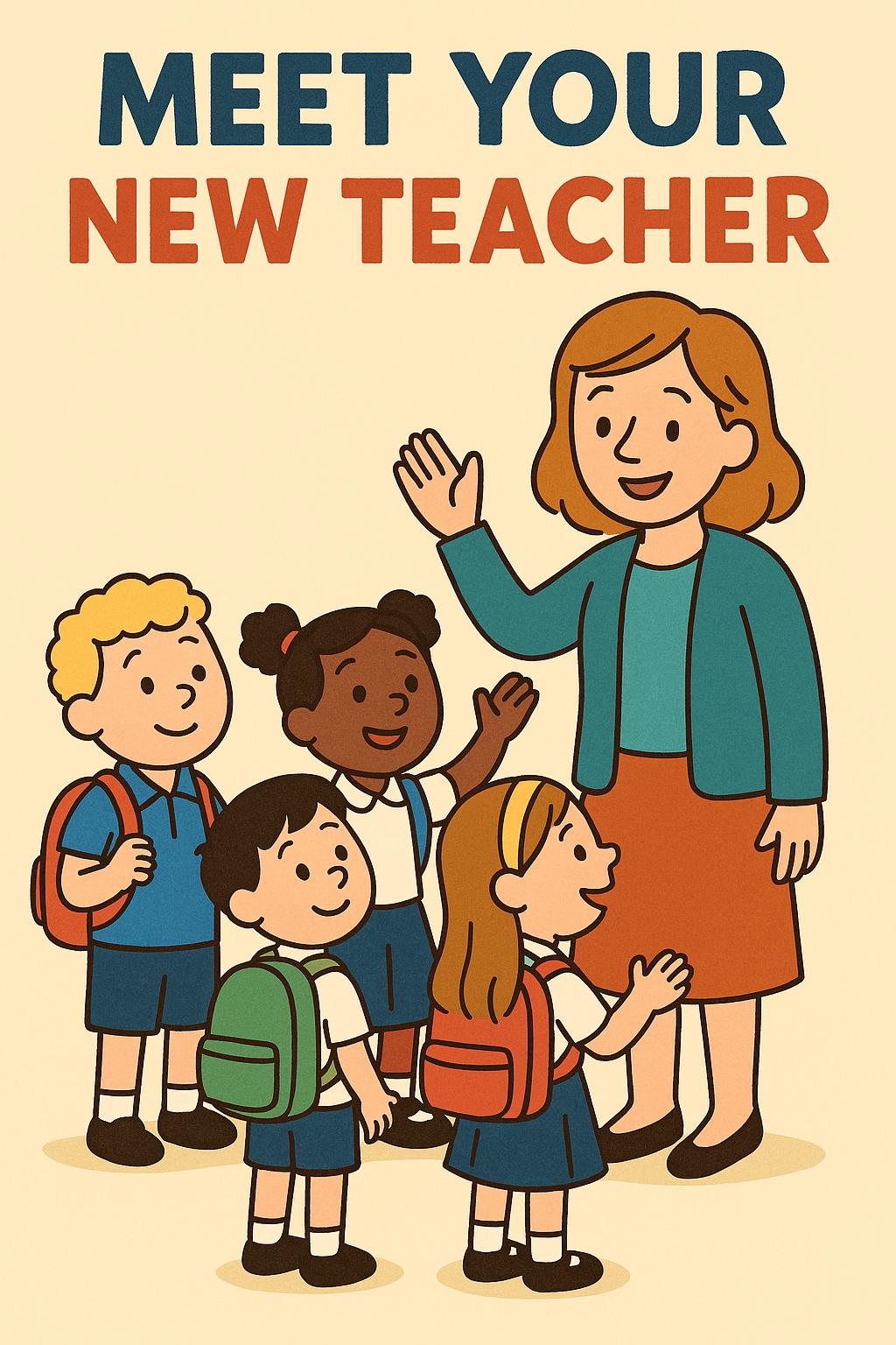 Image of Children meet their new teacher Monday 22nd June 2026