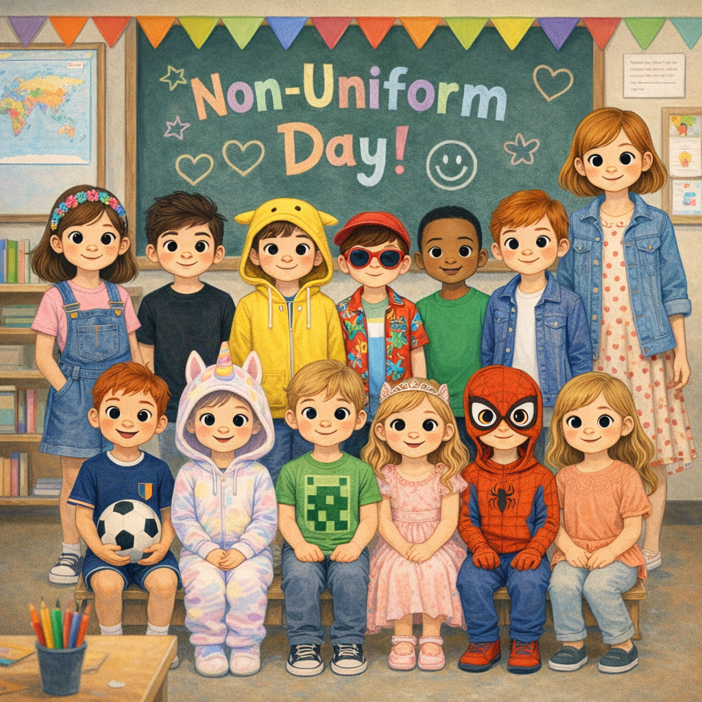 Image of Non Uniform Day – Donations towards our Easter Raffle would be greatly received