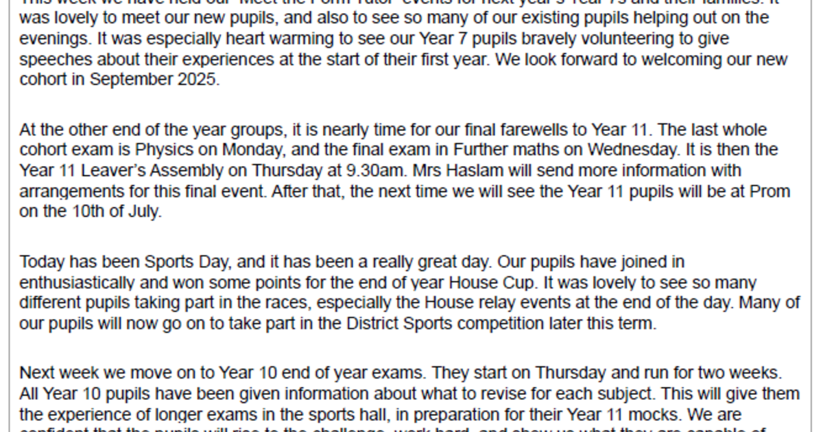 Parklands Bulletin | Parklands High School