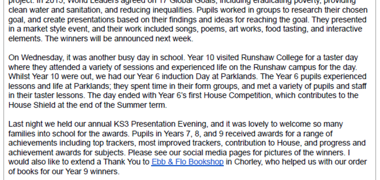 Image of Parklands Bulletin 