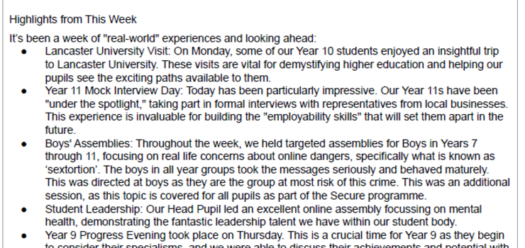 Image of Parklands Bulletin 