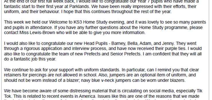 Image of Parklands Bulletin 