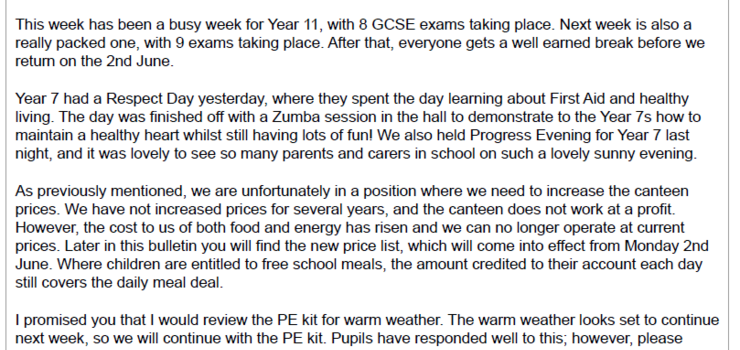 Image of Parklands Bulletin 