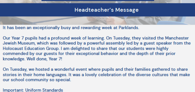 Image of Parklands Bulletin 