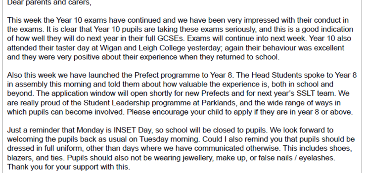 Image of Parklands Bulletin 