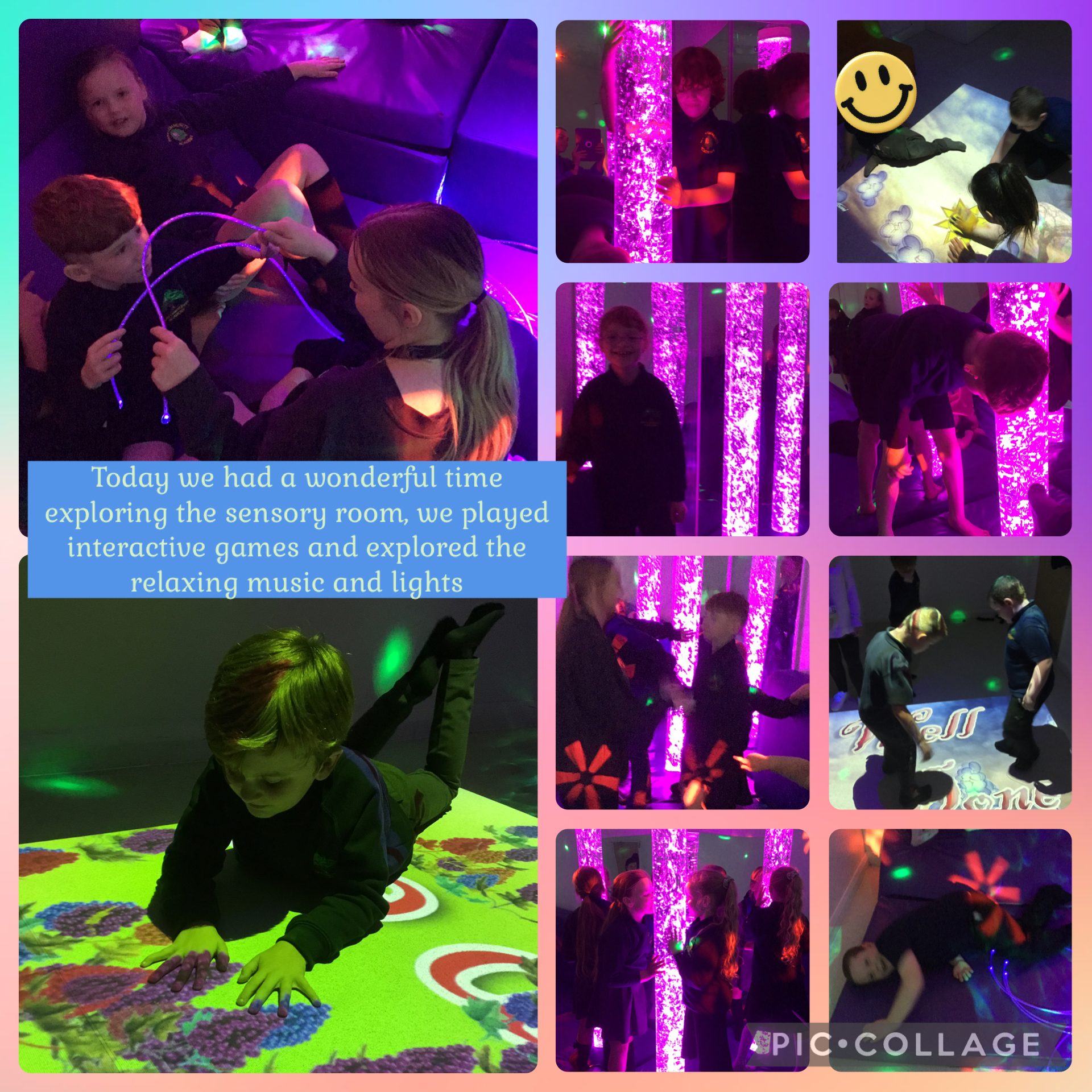 Image of Exploring the sensory room 