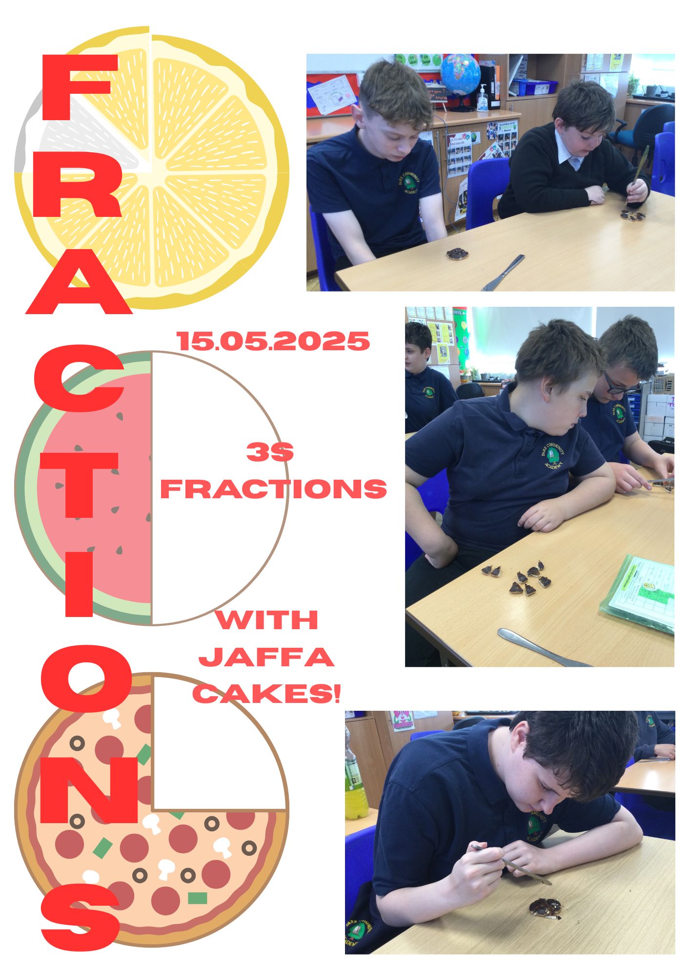 Image of Fractions with Jaffa cakes!