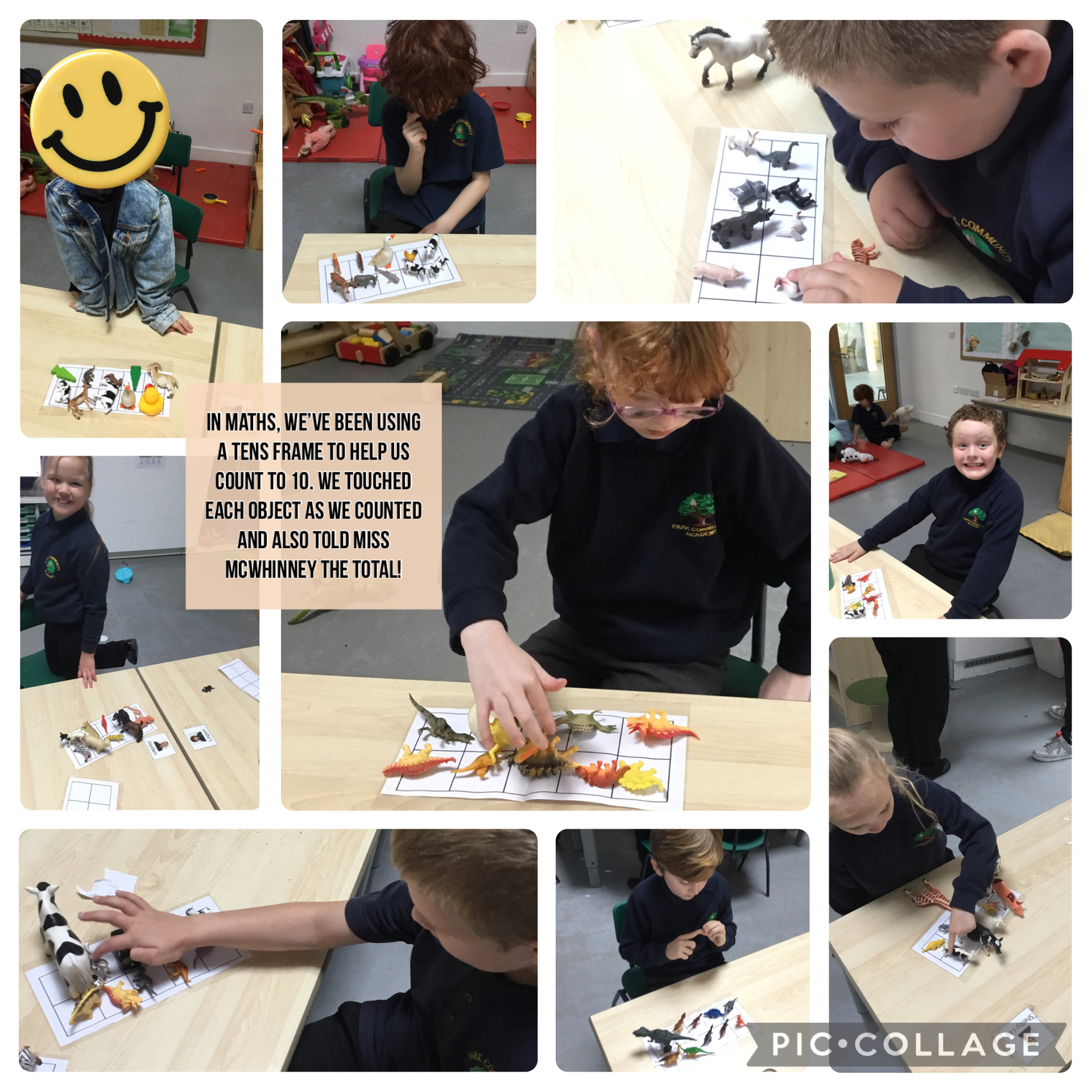 Image of Using our hands, eyes and voices in maths!