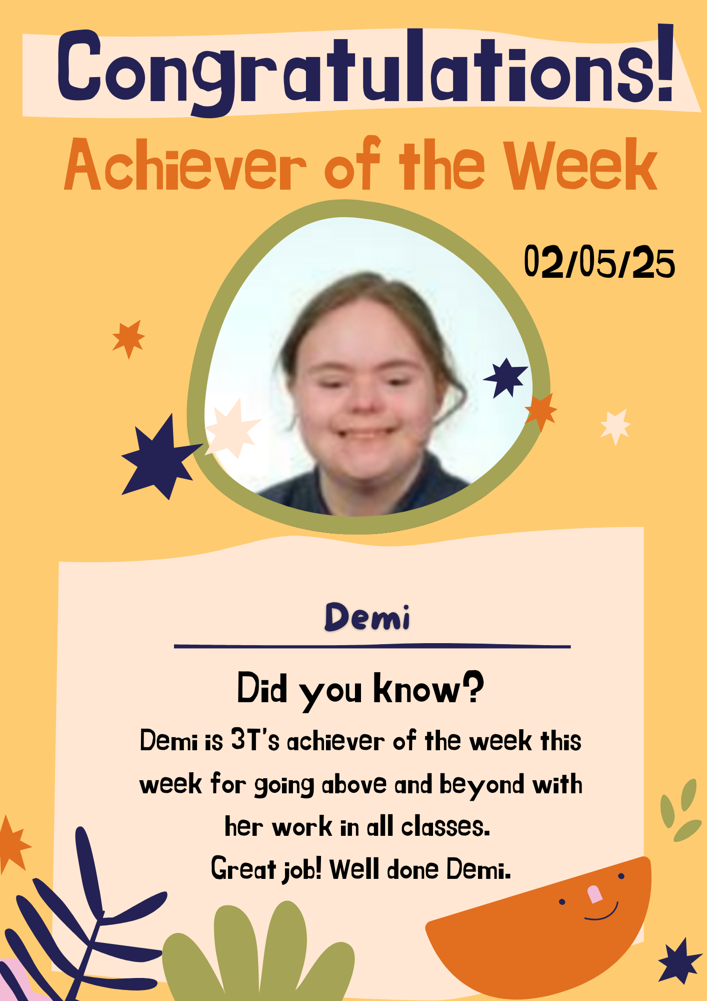 Image of ⭐️ Achiever of the week ⭐️