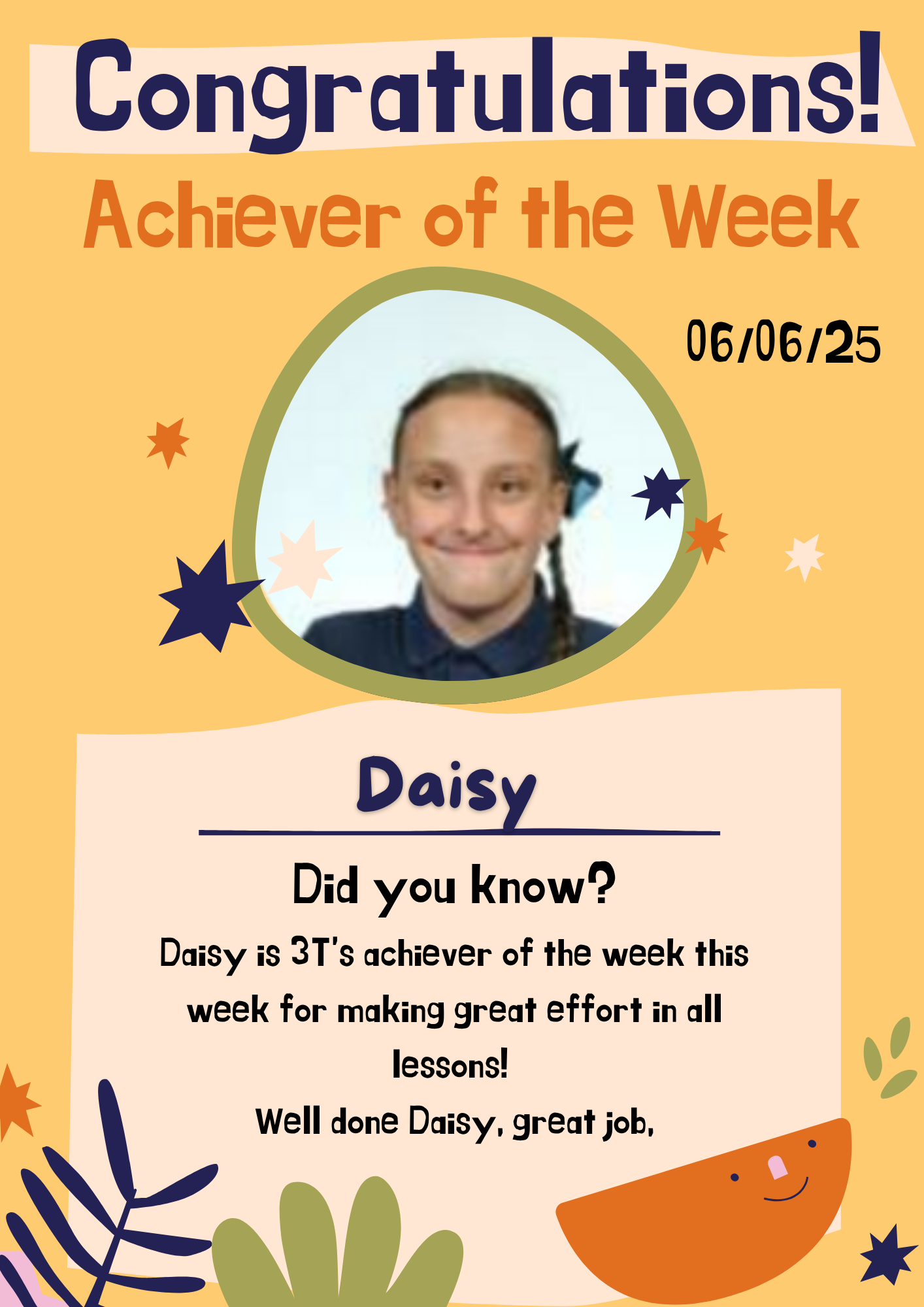 Image of ⭐️ Achiever of the week ⭐️