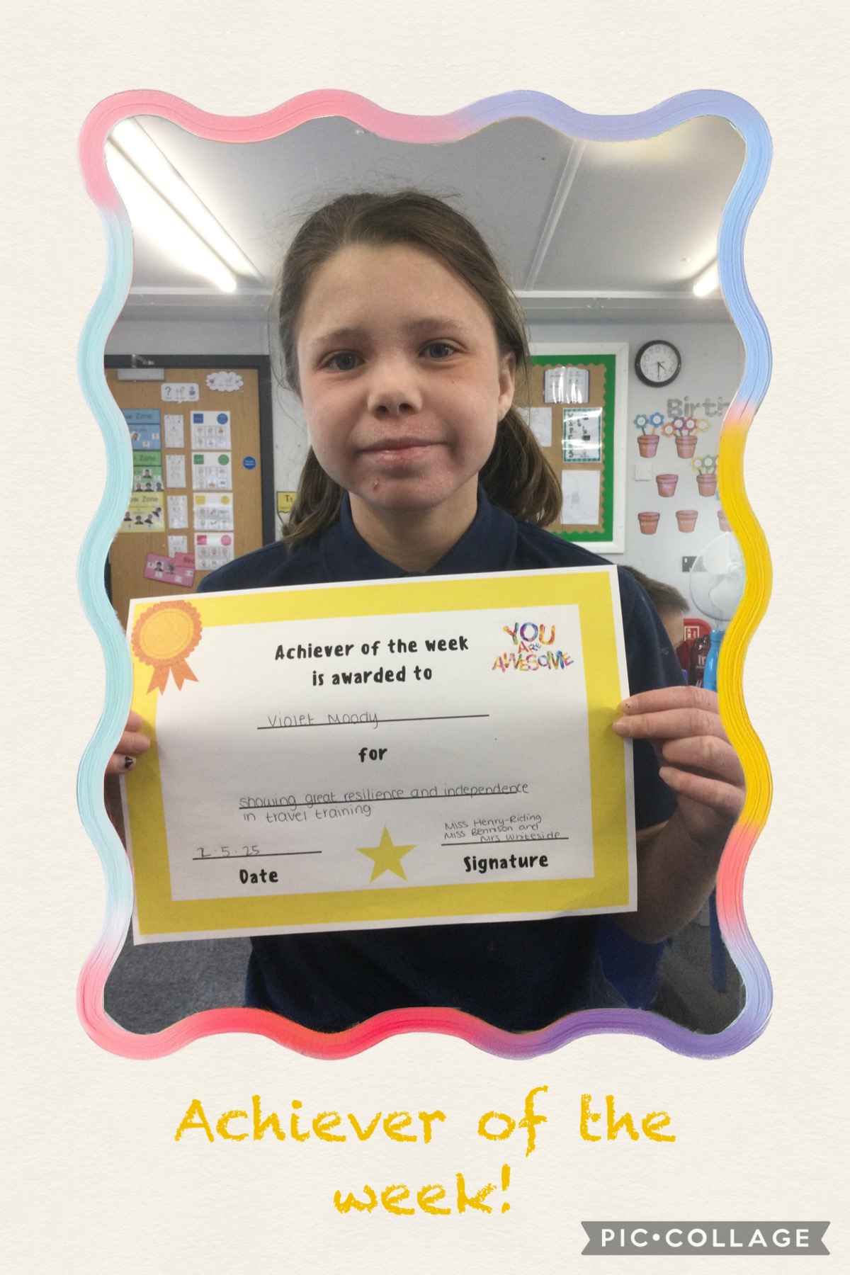 Image of Achiever of the week!