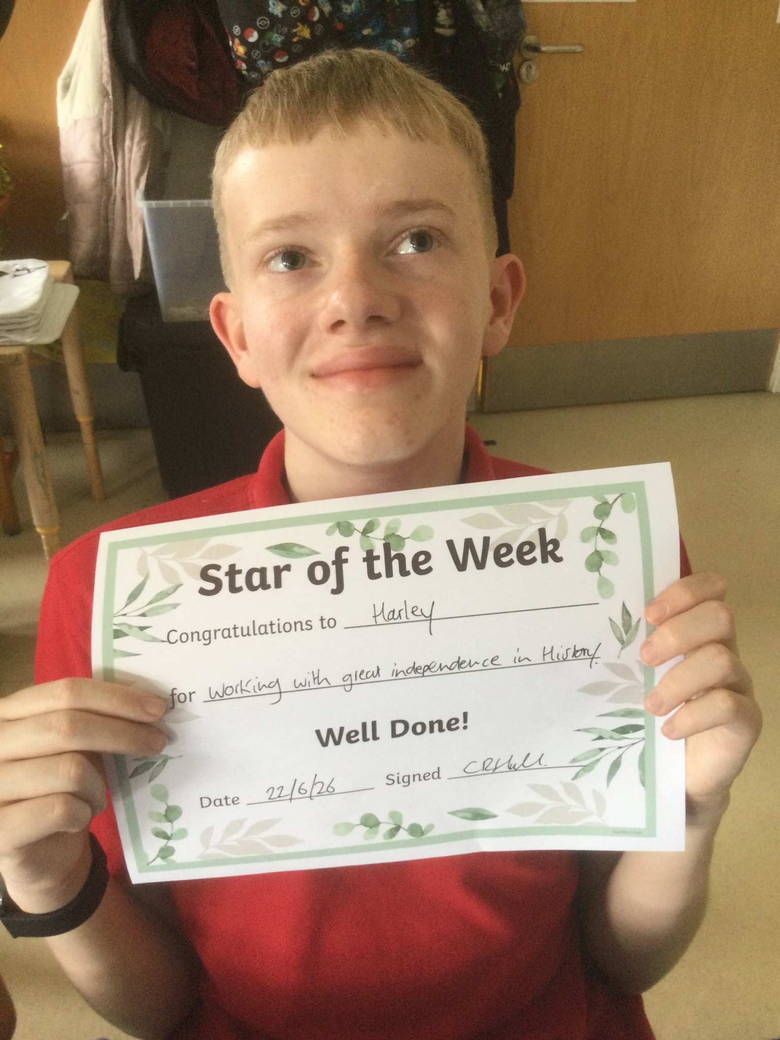 Image of Achiever of the Week 