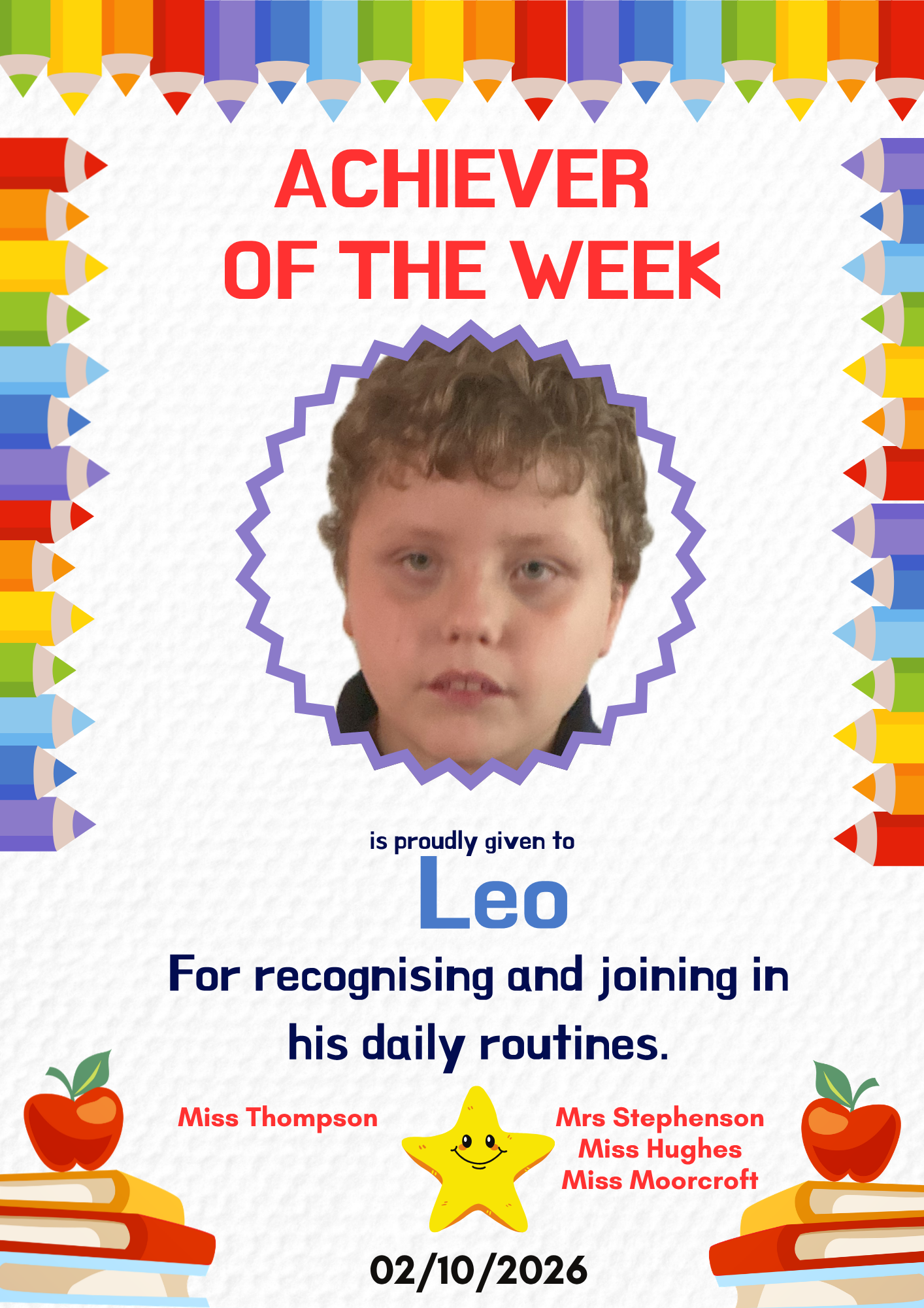 Image of Achiever of The Week