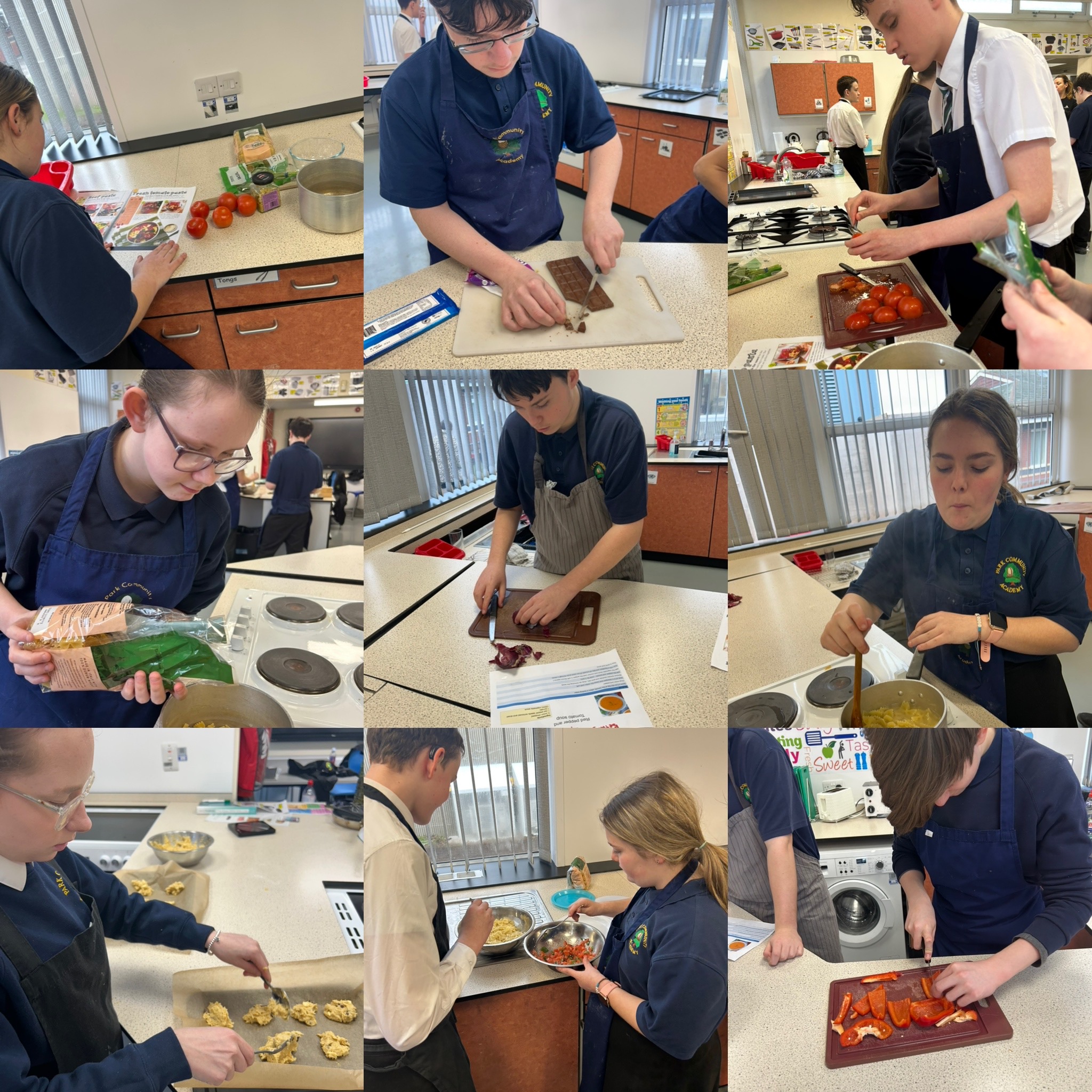 Image of BTEC cooking practice