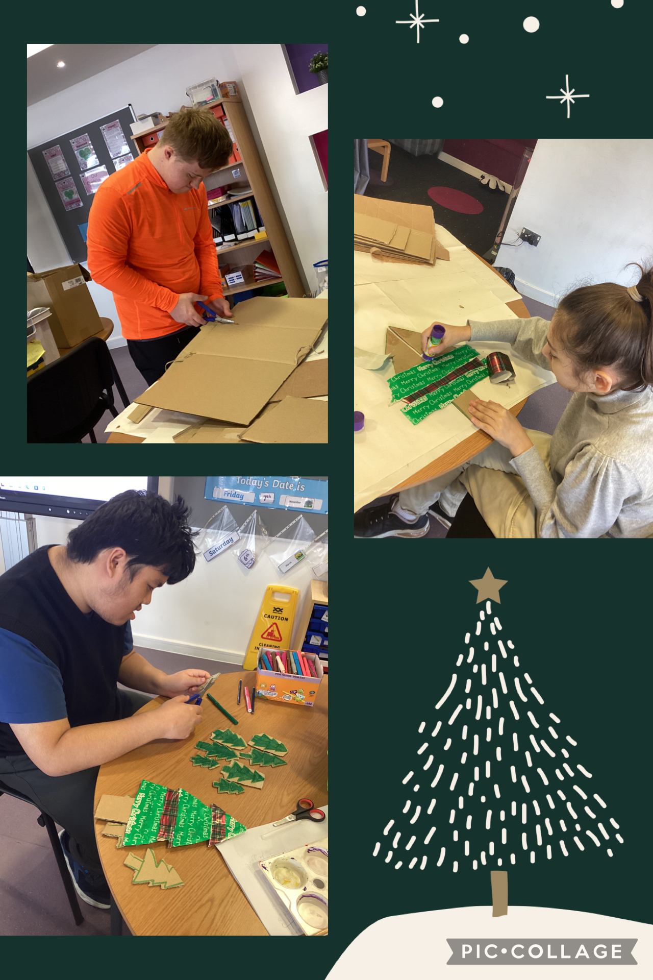 Image of Christmas fair preparations