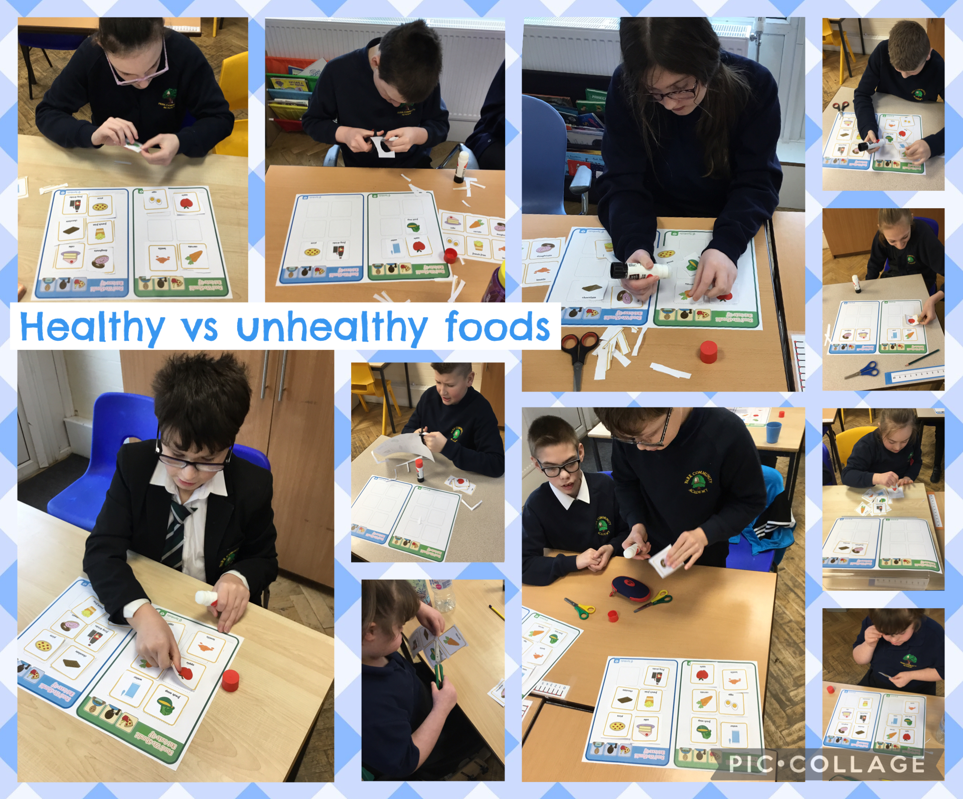Image of Healthy vs unhealthy foods in Life Skills