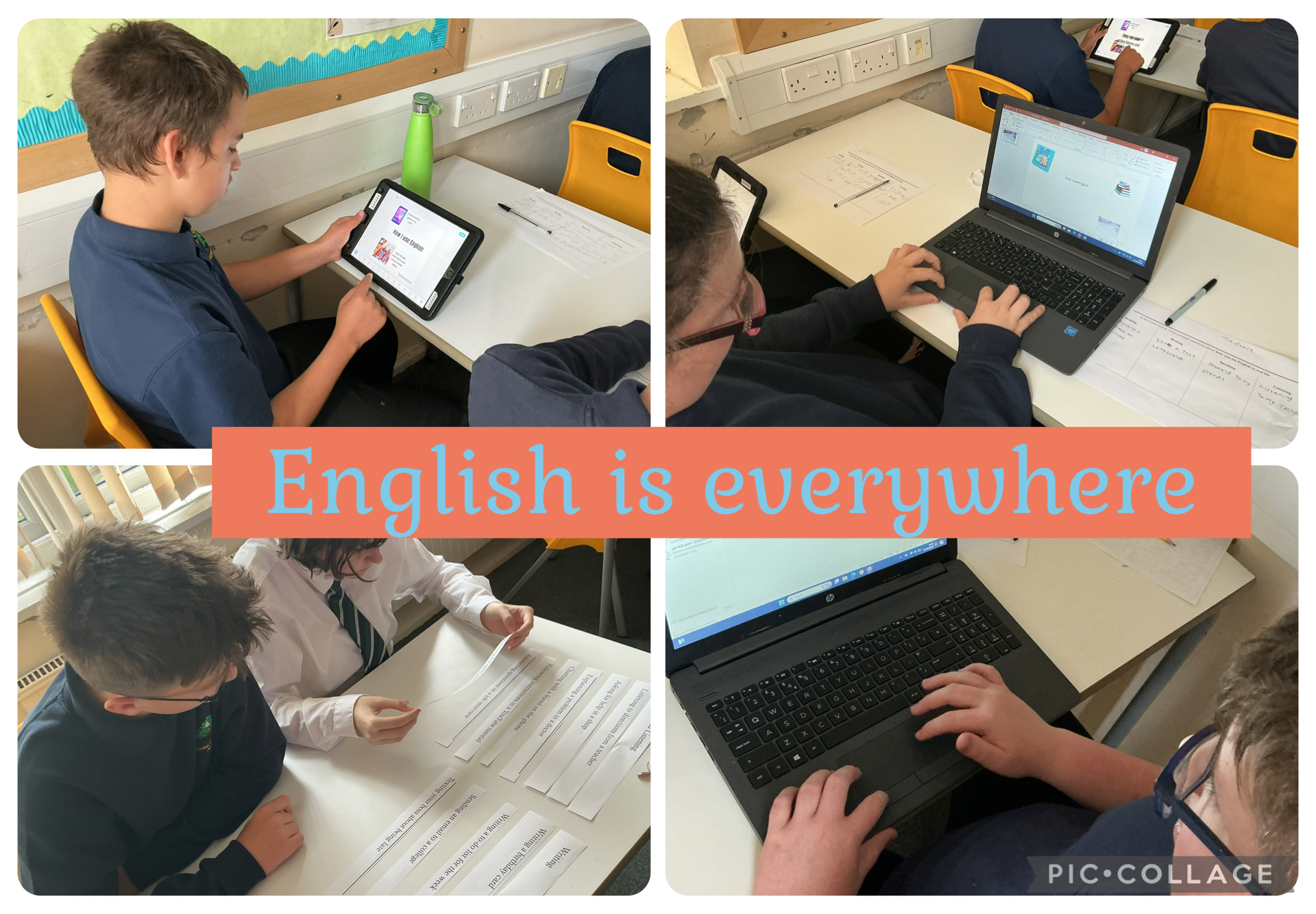 Image of English is everywhere