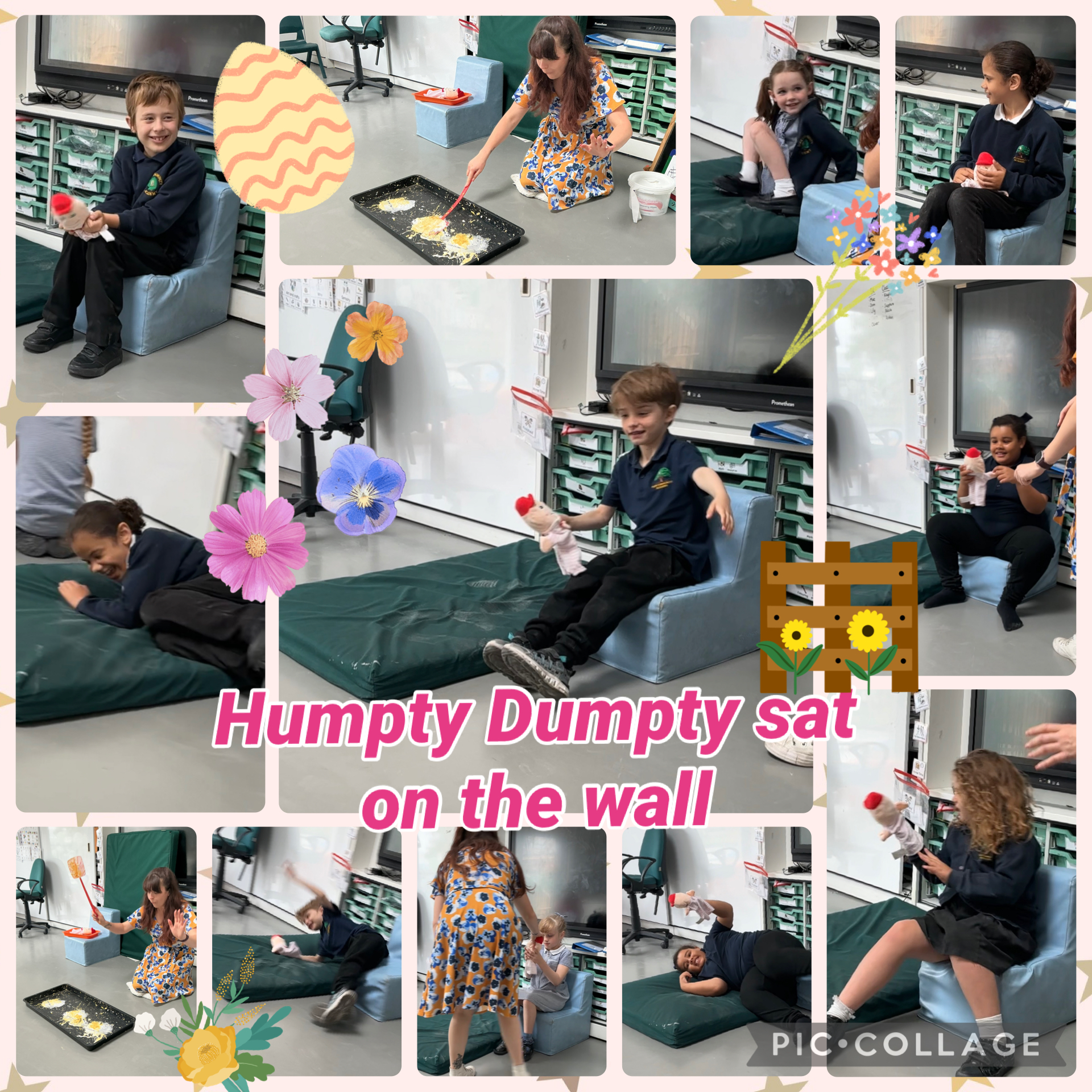 Image of Humpty Dumpty sat on the wall 