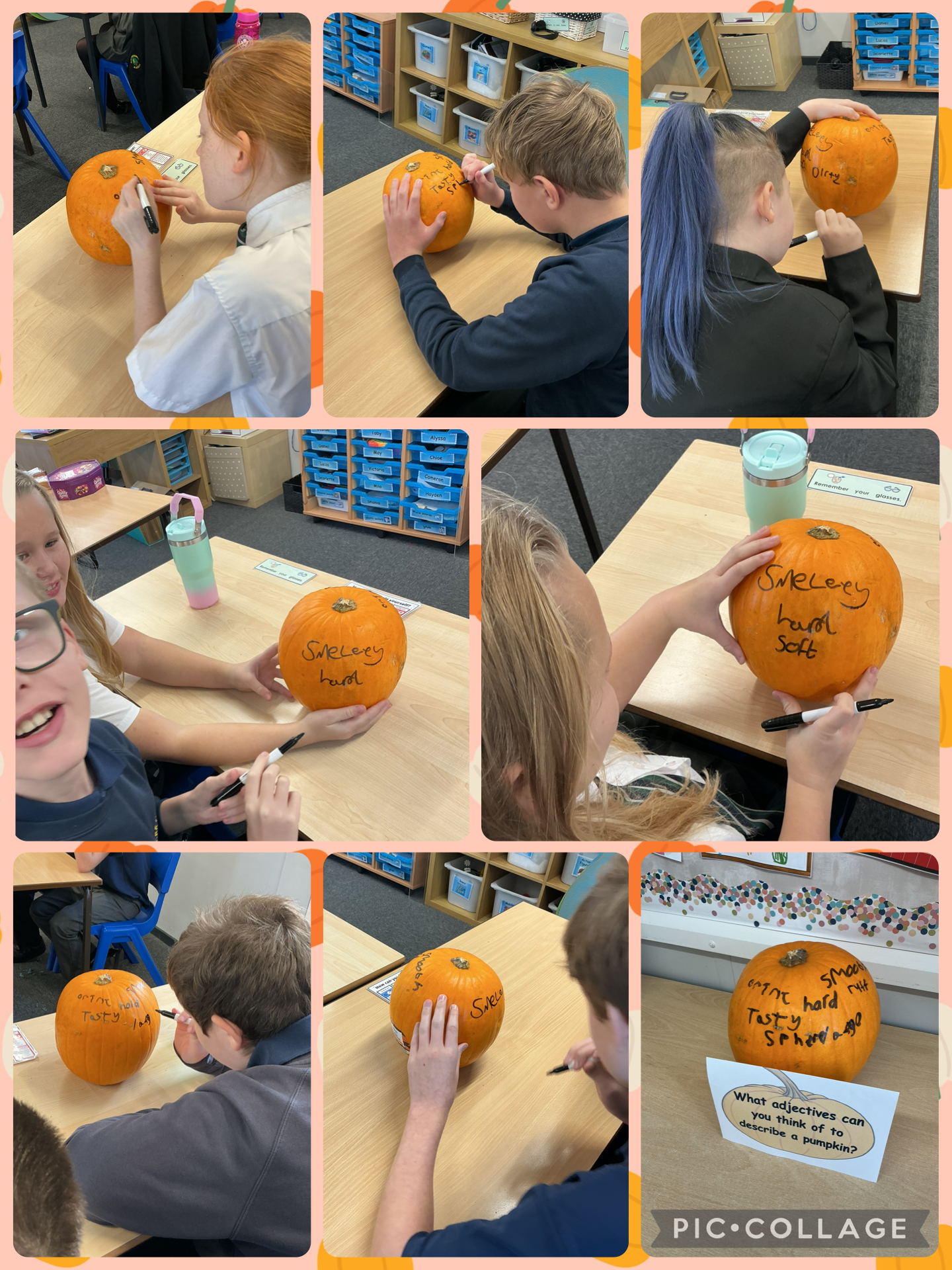 Image of Pumpkin adjectives 