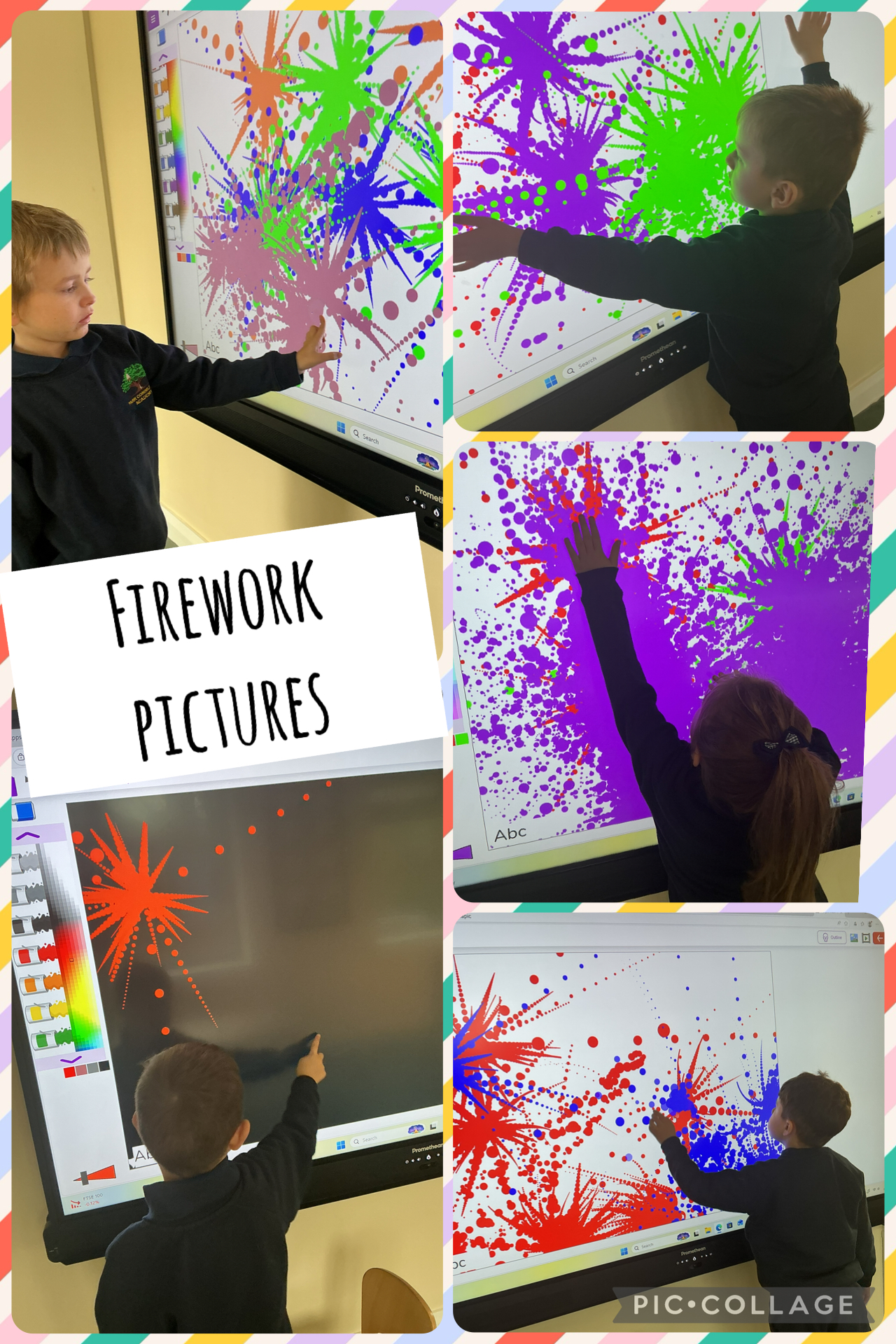 Image of Firework paintings 