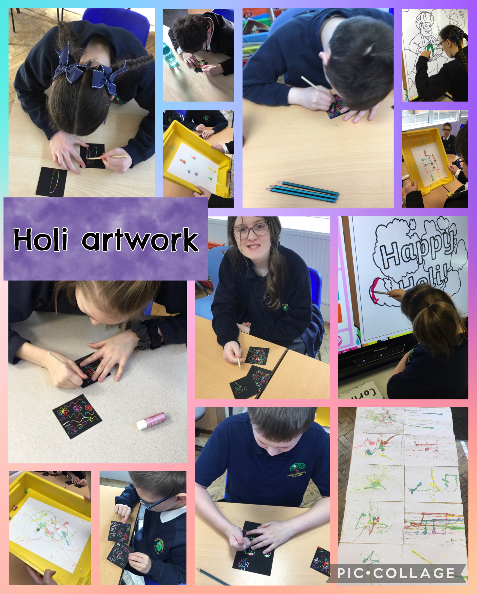 Image of Holi inspired artwork 