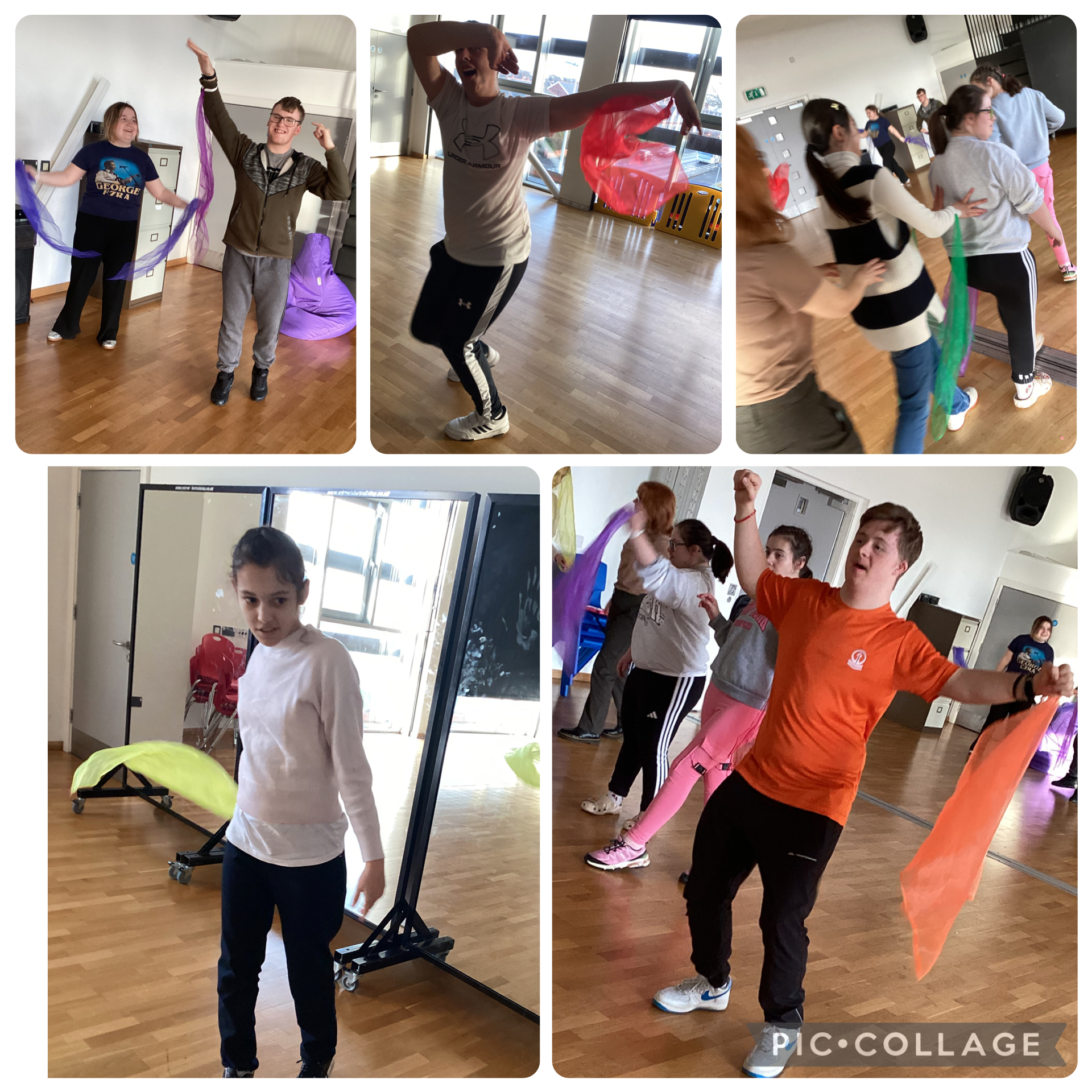 Image of 5B moving and grooving!