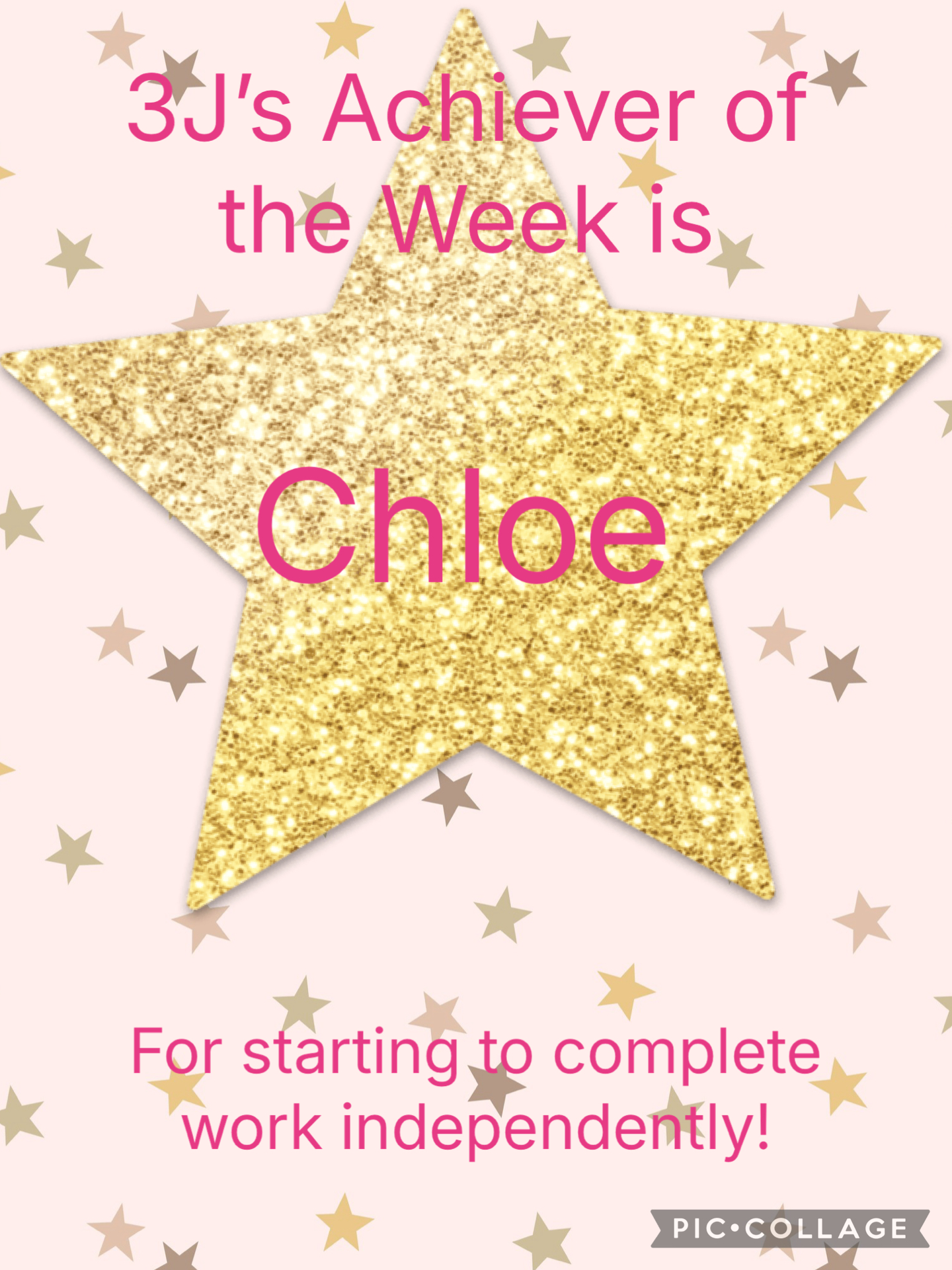 Image of Achiever of the Week!