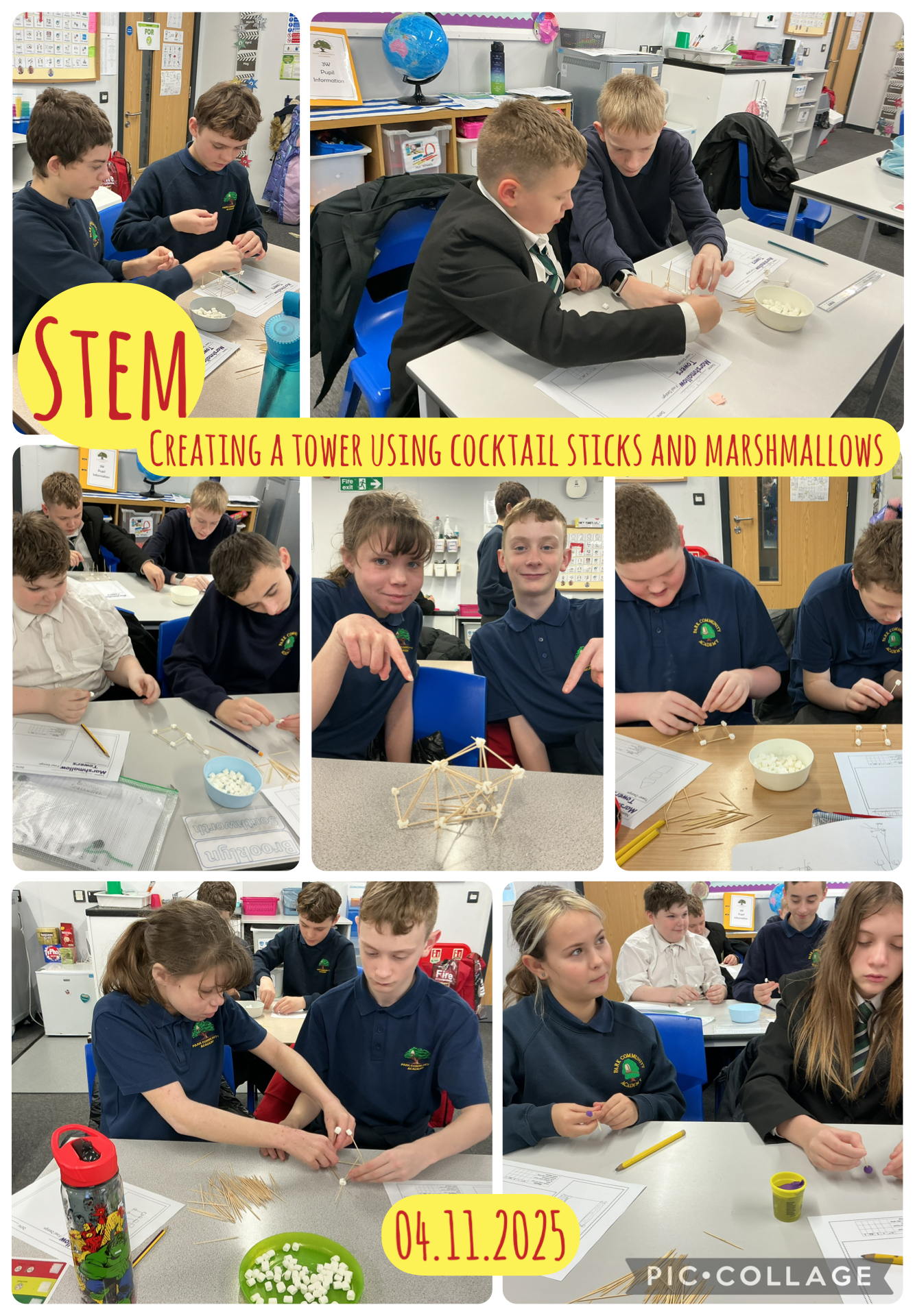 Image of Stem Marshmellow tower building 