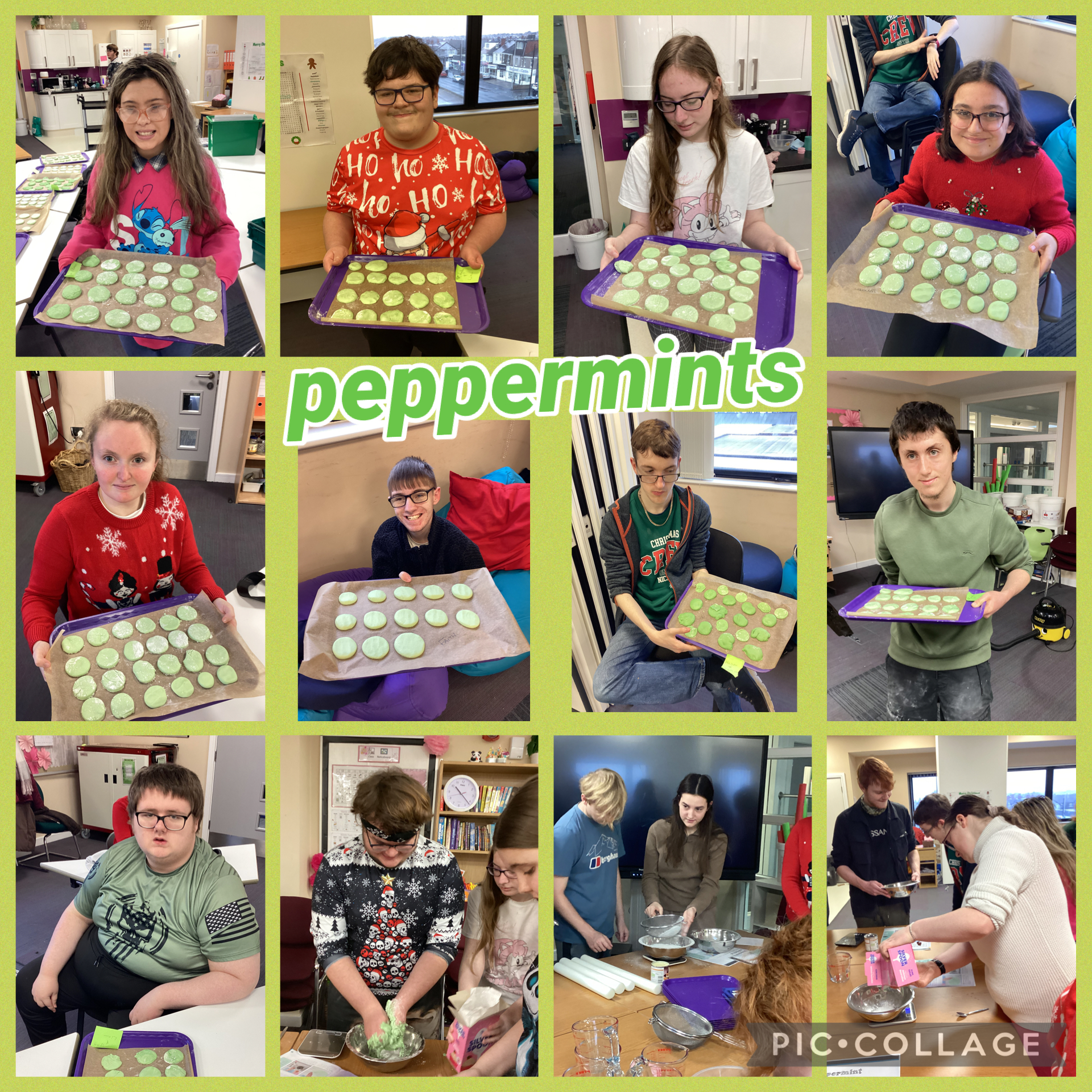 Image of Making chocolate peppermints 