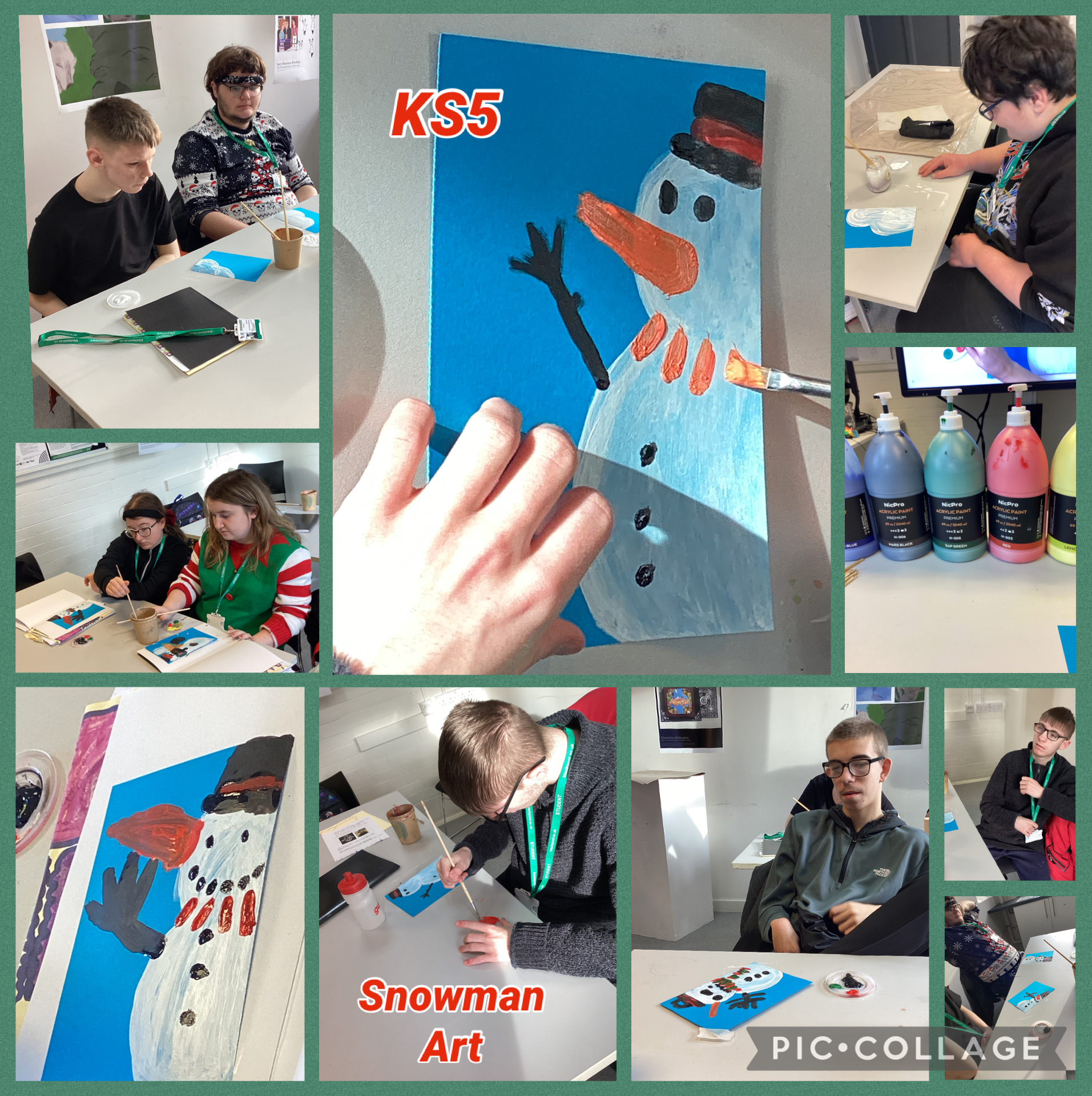 Image of Snowman painting