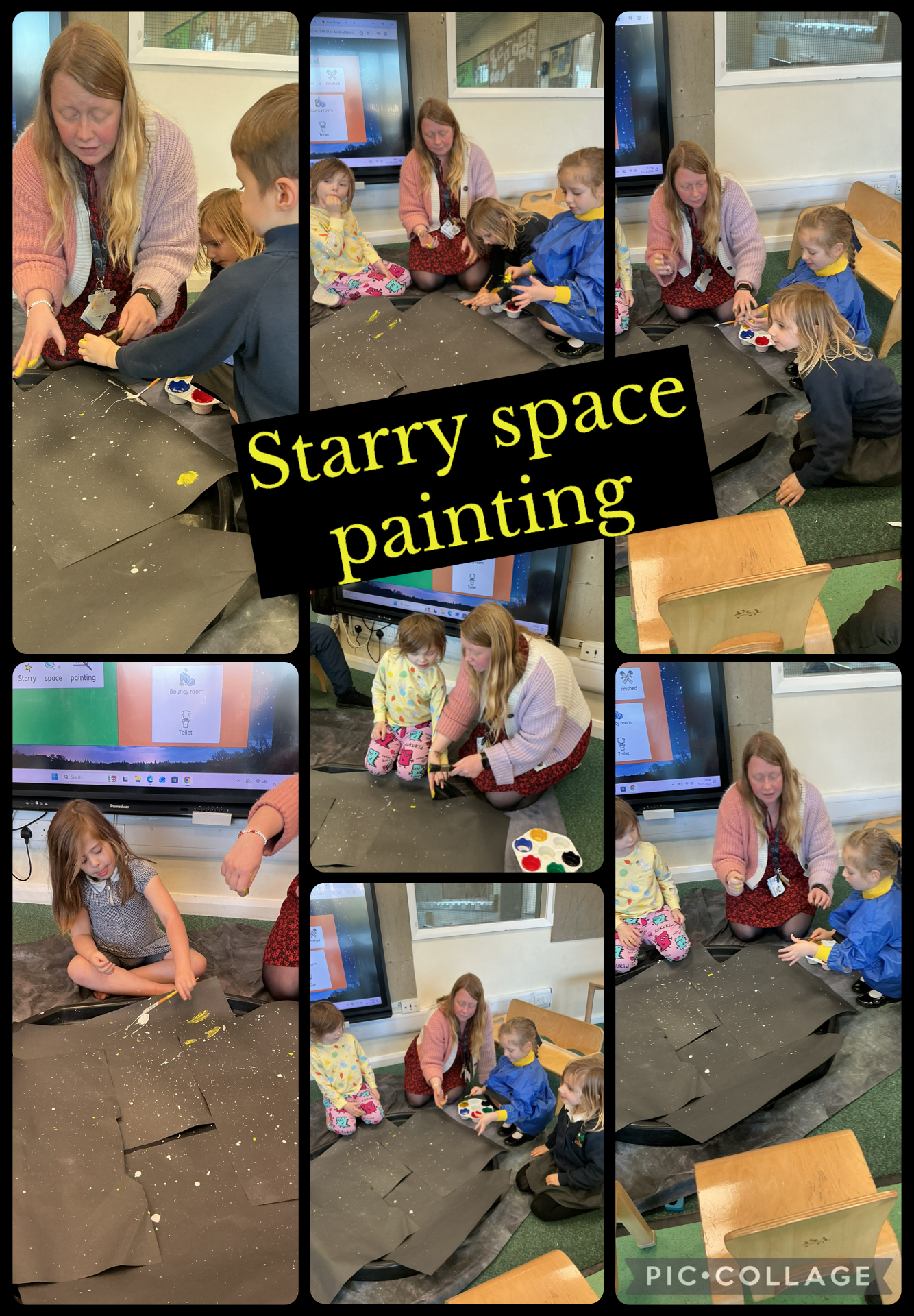 Image of Starry space painting
