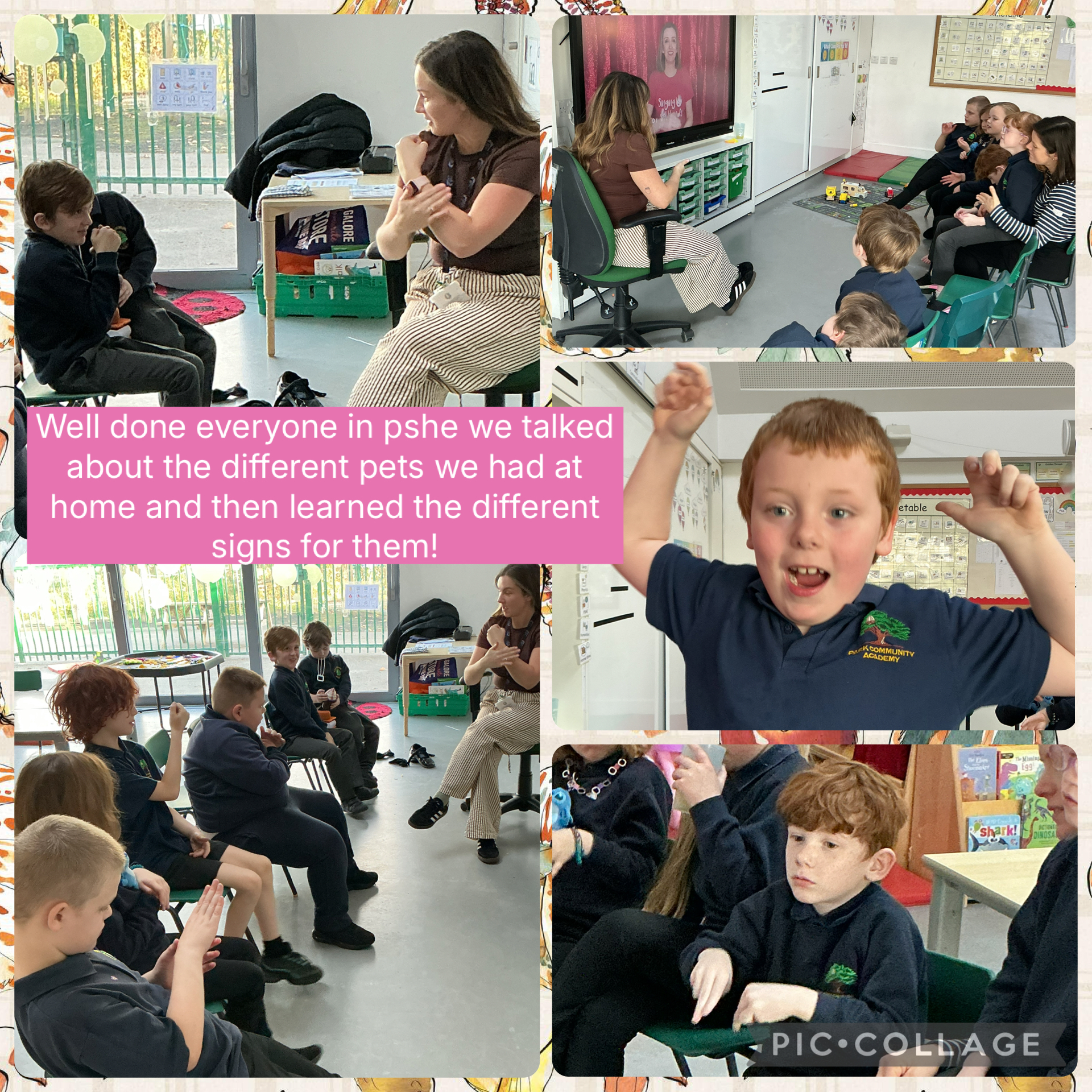 Image of We can sign what pets we have