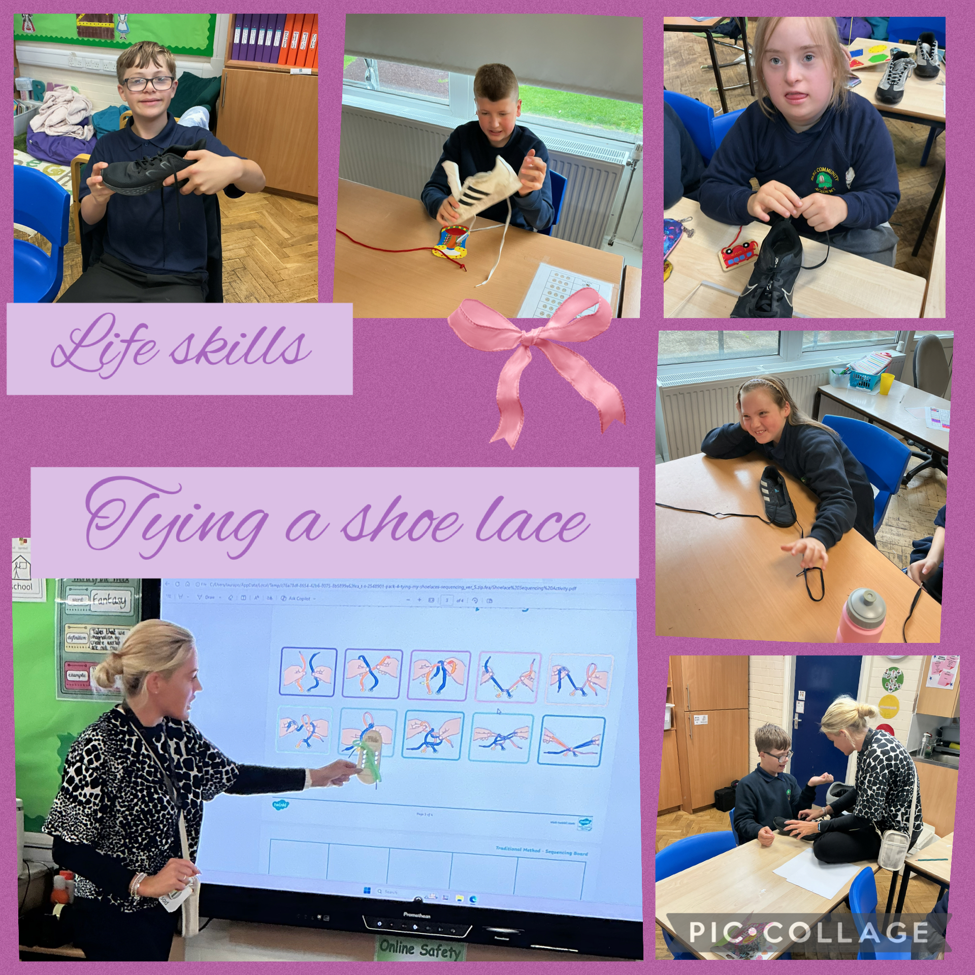 Image of Life skills tying a shoe lace 👟