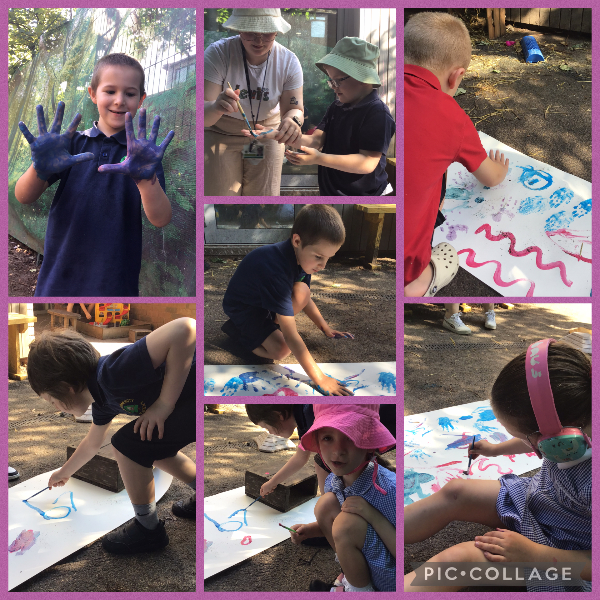 Image of Sensory Painting Outdoors 