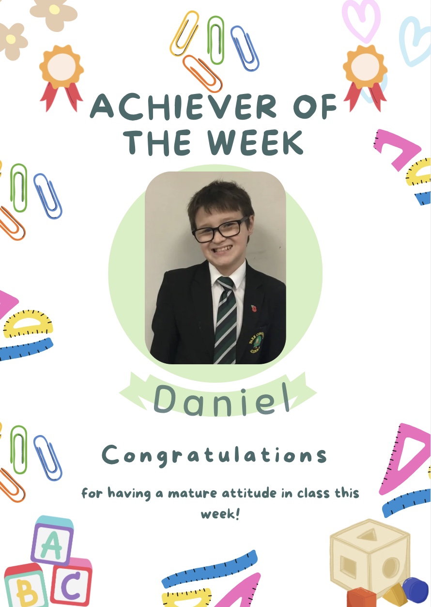Image of Achiever of the week