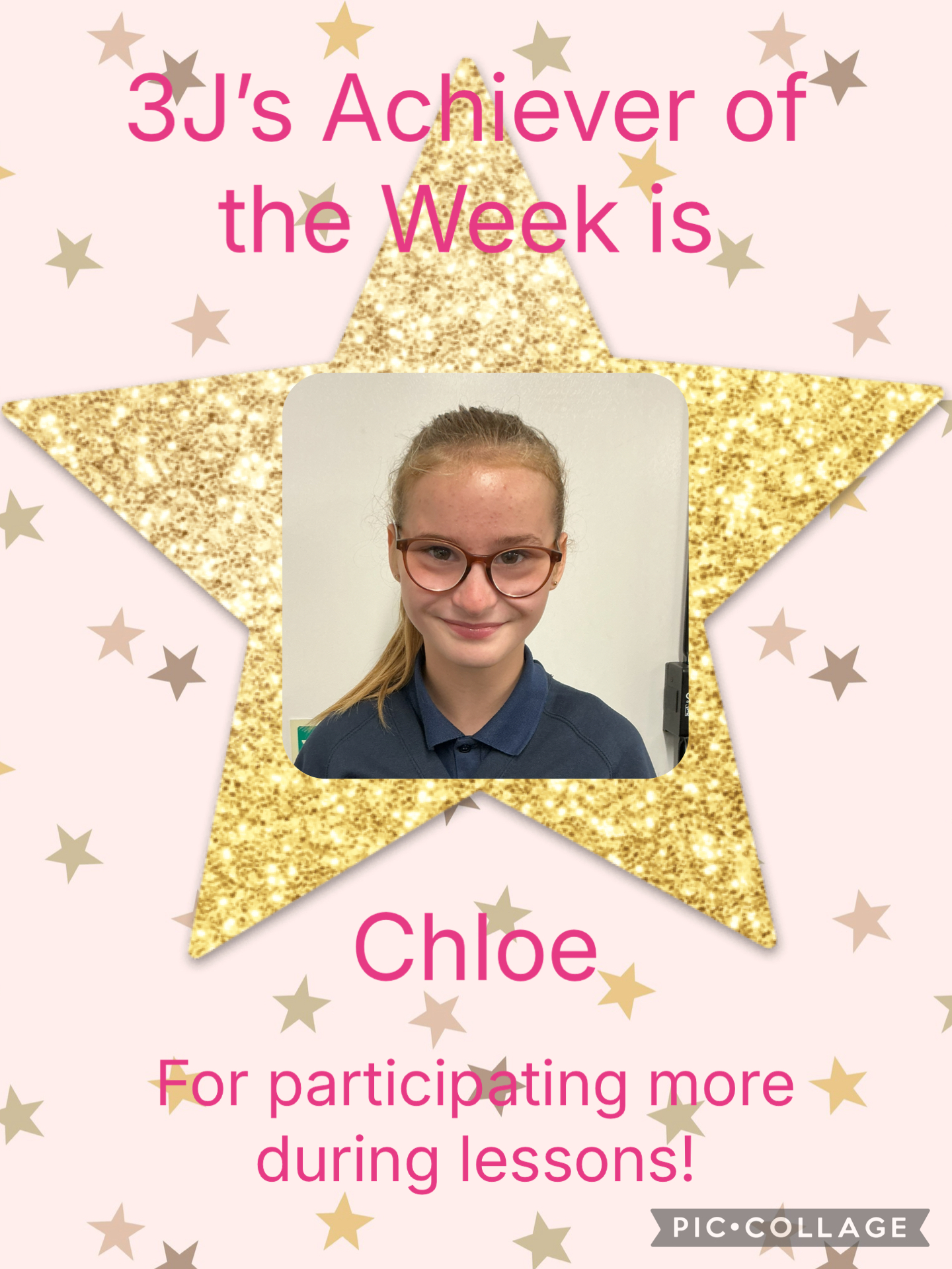 Image of Achiever of the week!