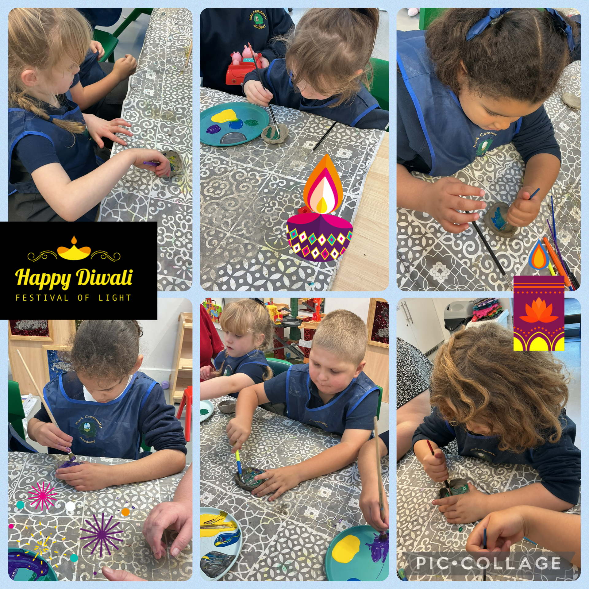 Image of Painting our Diwali Lamps