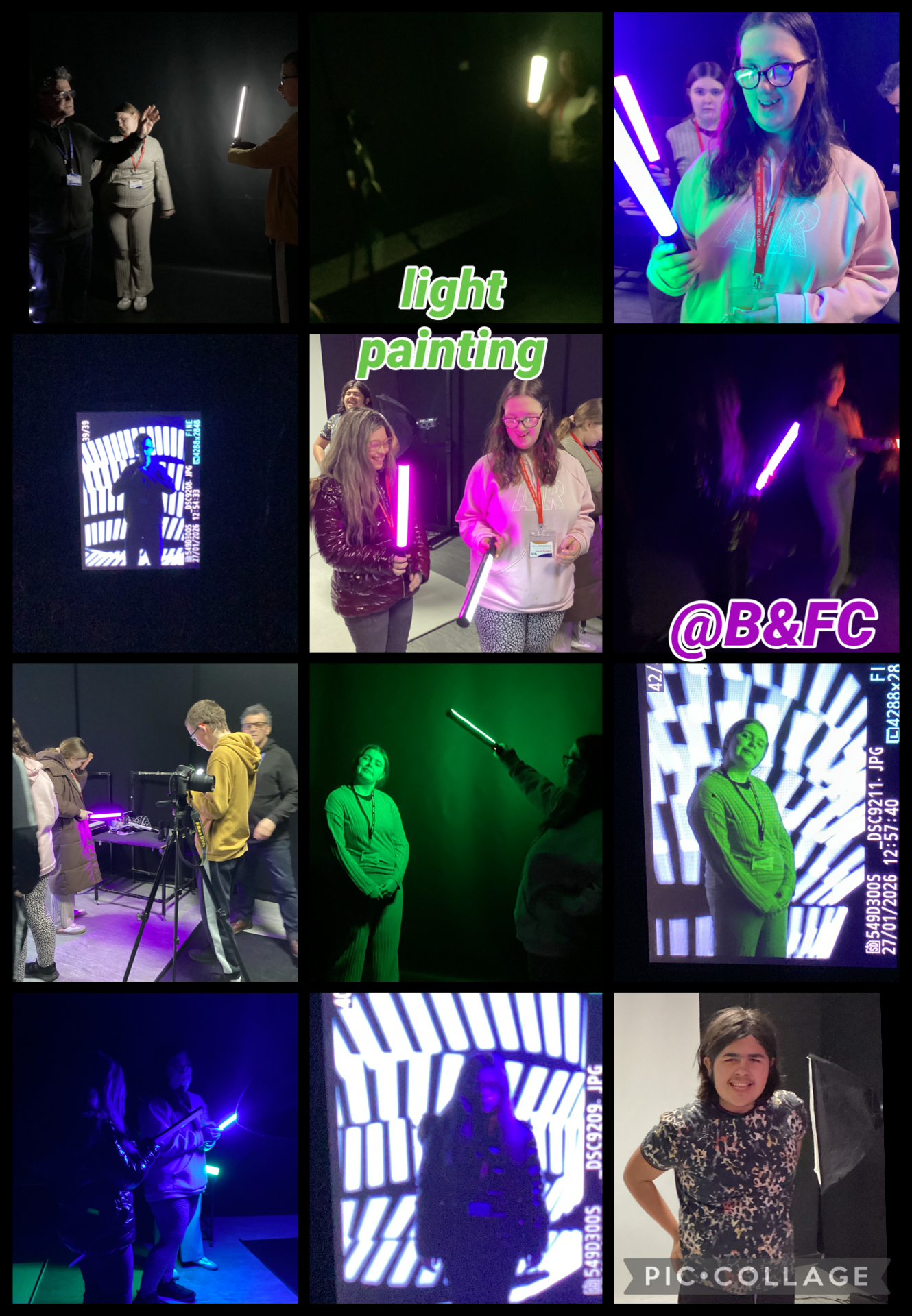 Image of light Painting @ Blackpool and the Fylde college