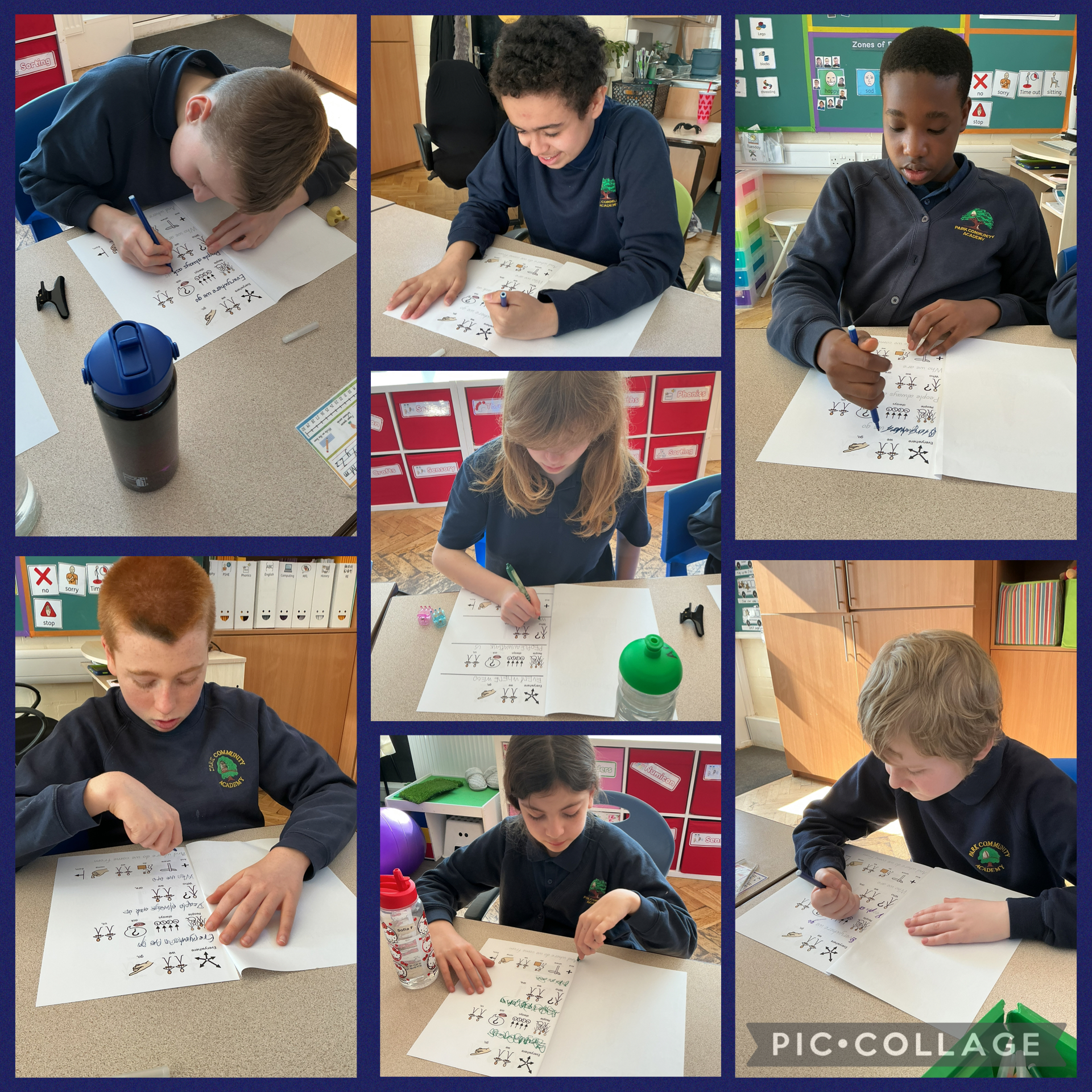 Image of In English we are practicing our handwriting skills