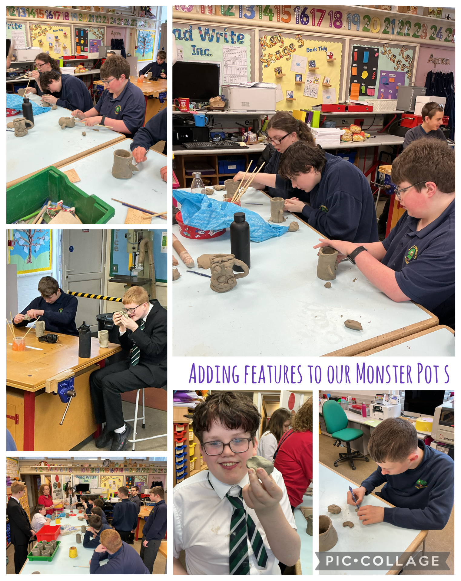 Image of Adding Features to our Monster Pots