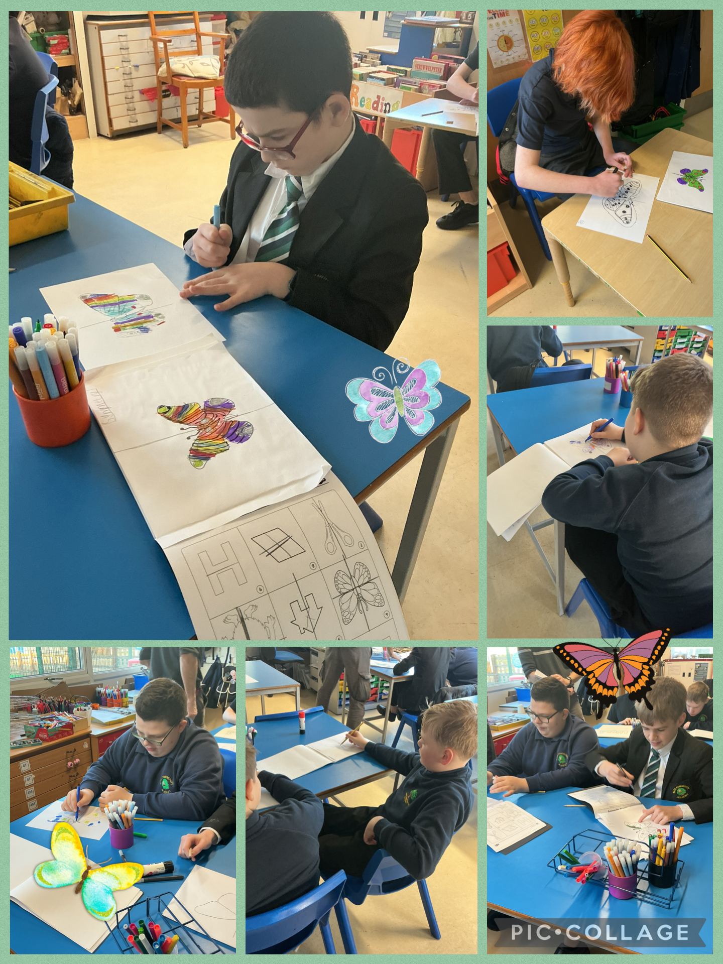 Image of Creating our own butterflies! 