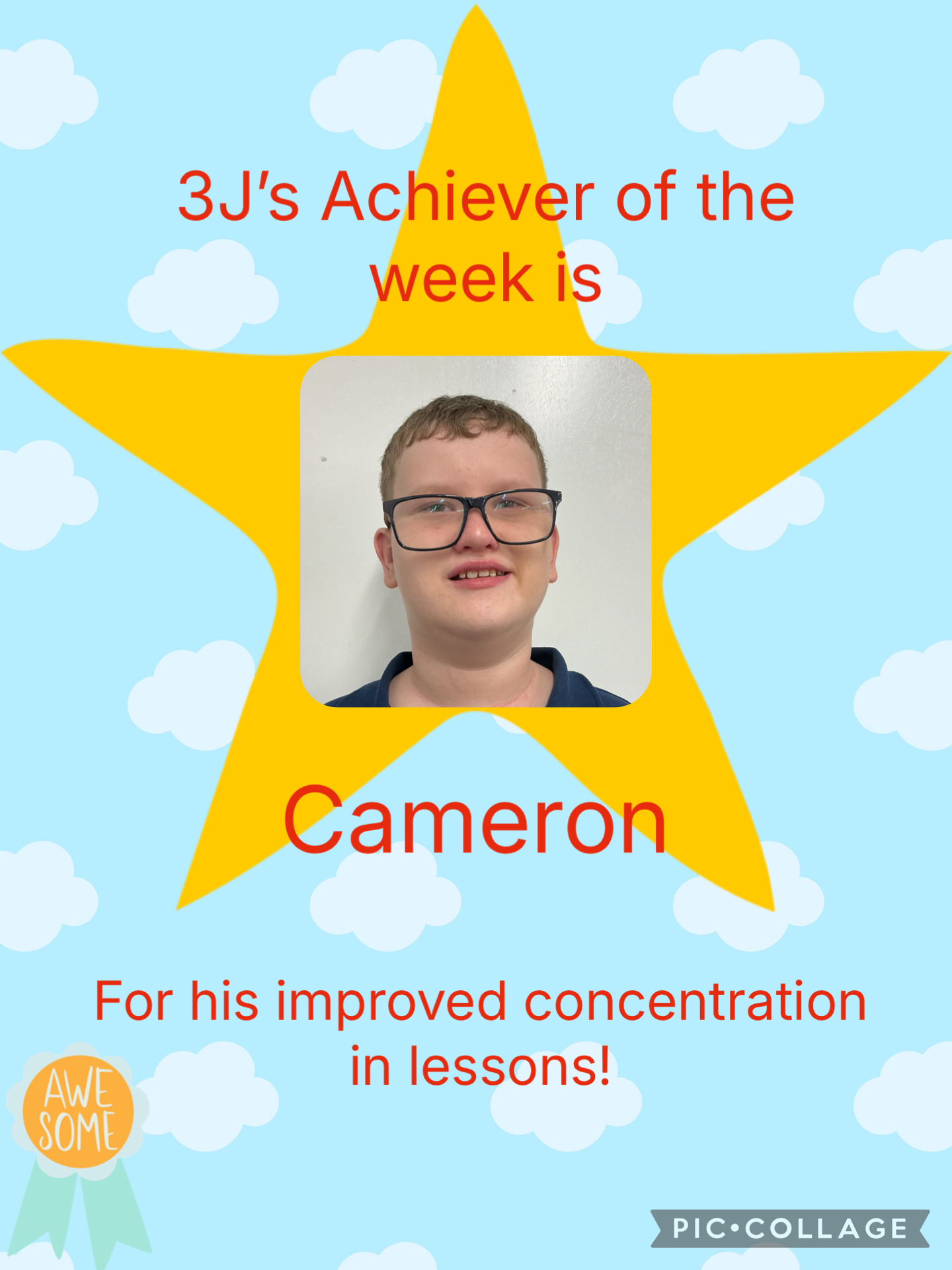 Image of Achiever of the week!