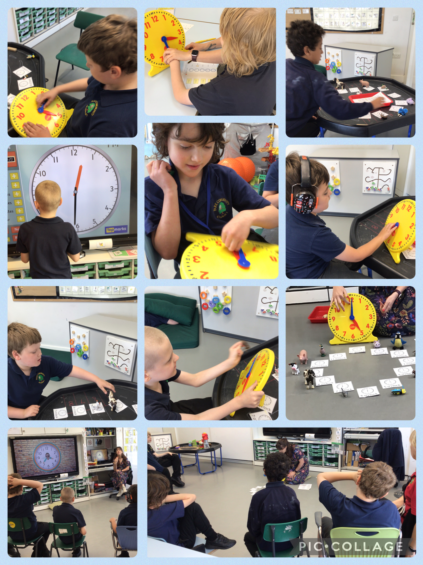 Image of Learning all about time 