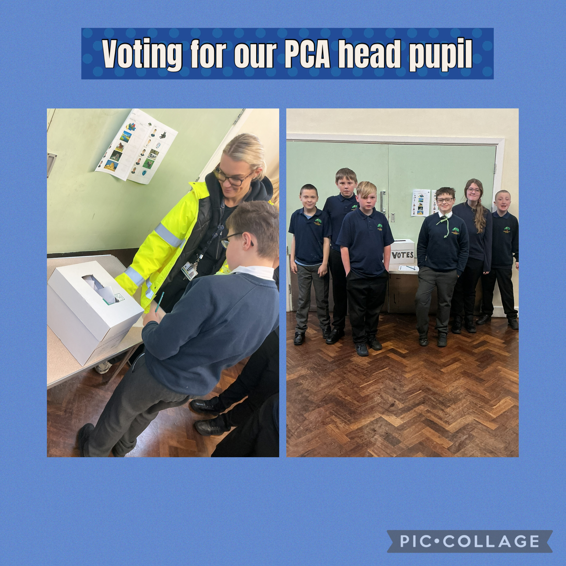 Image of Voting for our head pupil