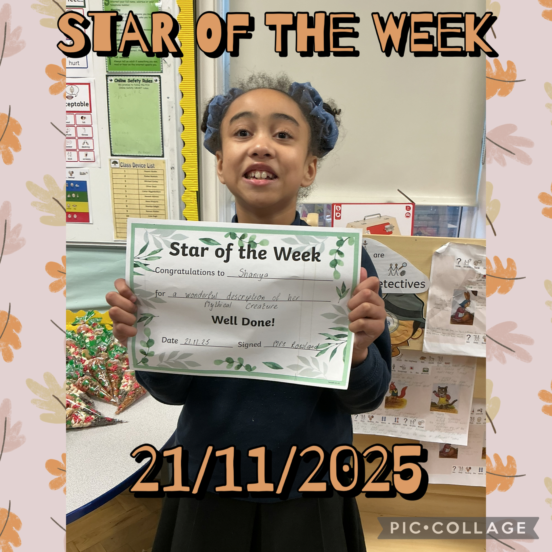 Image of Star of the week!