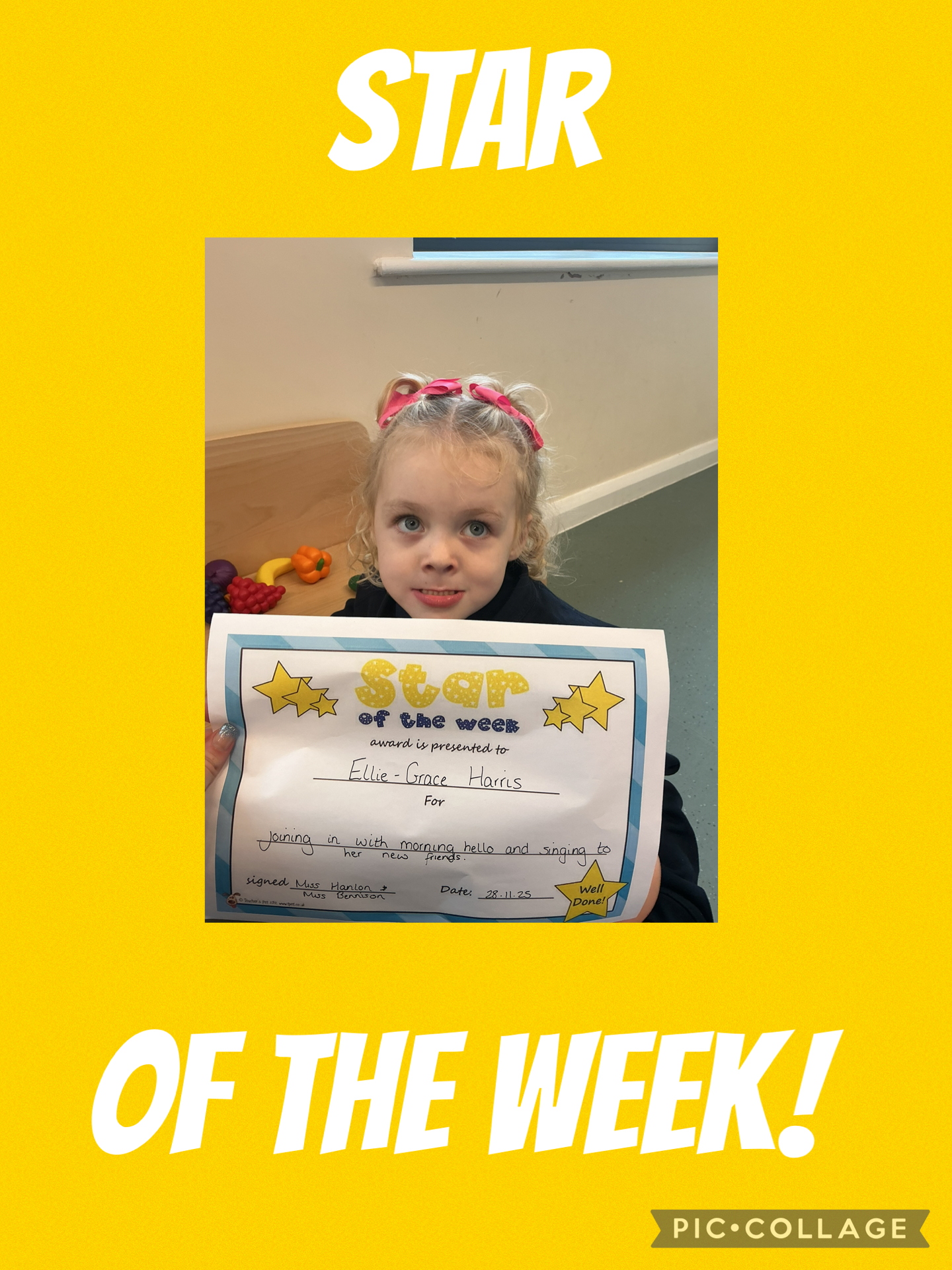 Image of Star of the week!