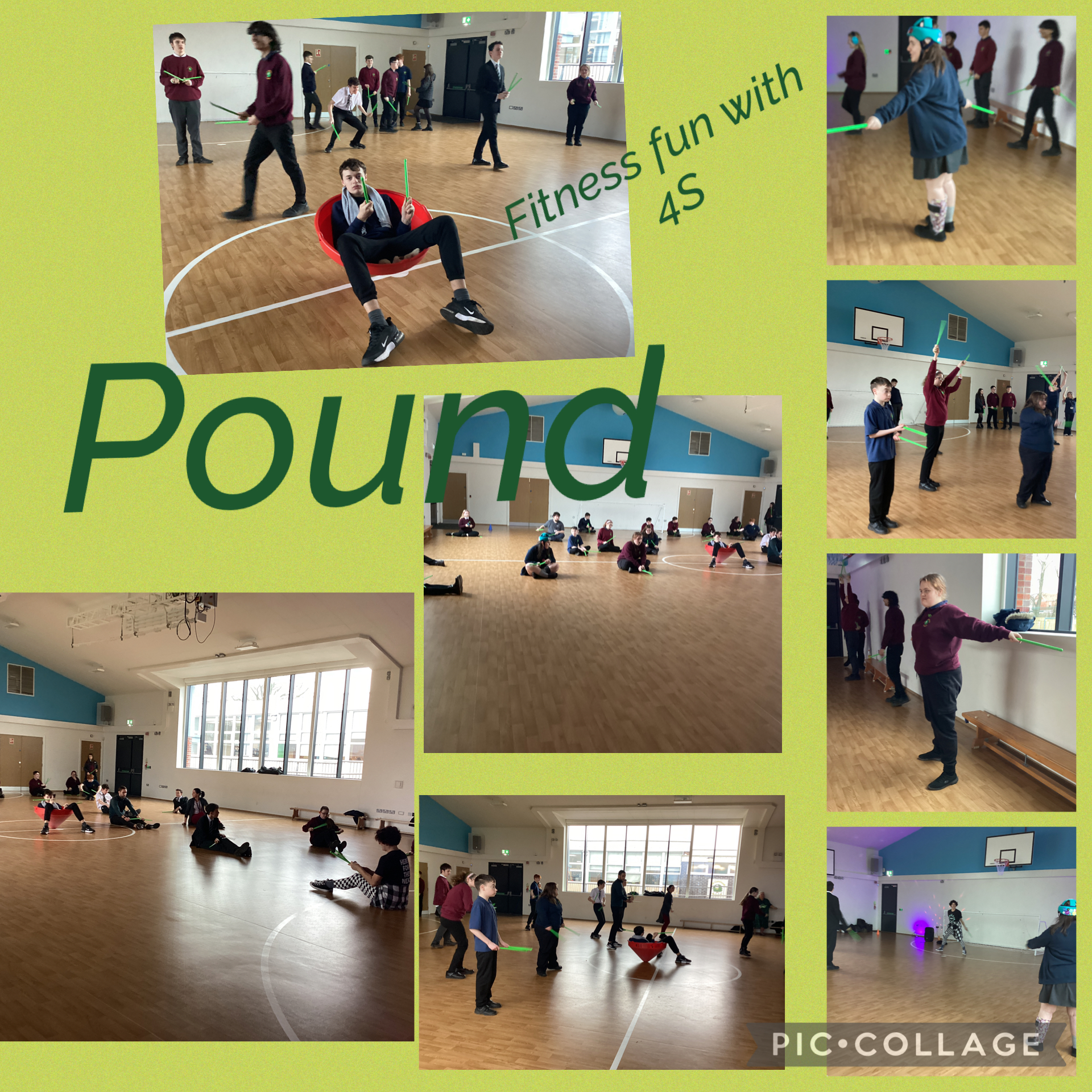  We had a lovely time learning fitness routines with drumsticks.