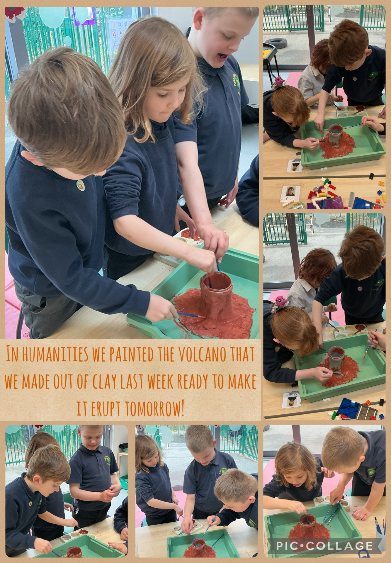 Image of Creating a working volcano 